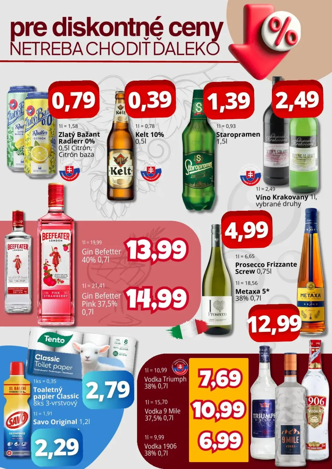Cba Komfos OC Madaras leták, strana 4 z 4 — Zlatý Bažant Radlerr 0% Citrón, Citrón baza, Kelt 10%, Staropramen
