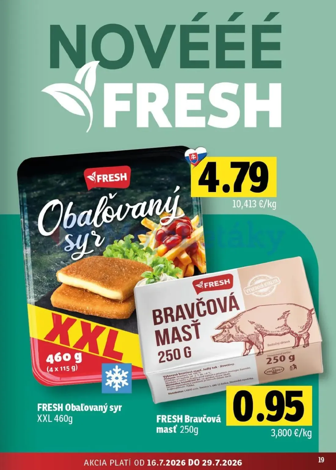 Fresh východ leták, strana 19 z 54 — Obalovaný syr, Bravčová masť