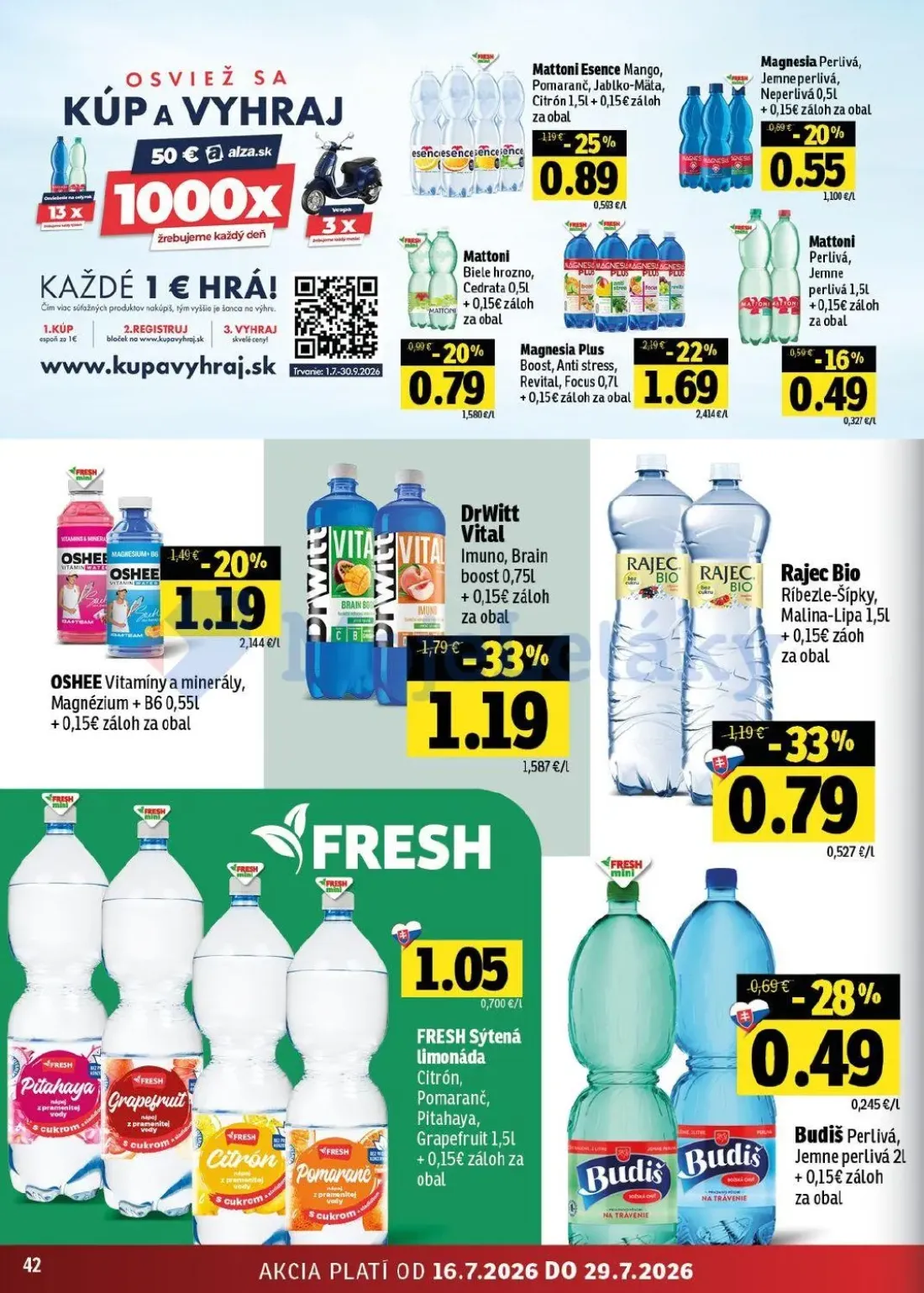 Fresh východ leták, strana 42 z 54 — DrWitt Vital Imuno, Brain boost, Magnesia Plus Boost, Anti stress, Revital, Focus, Raje…