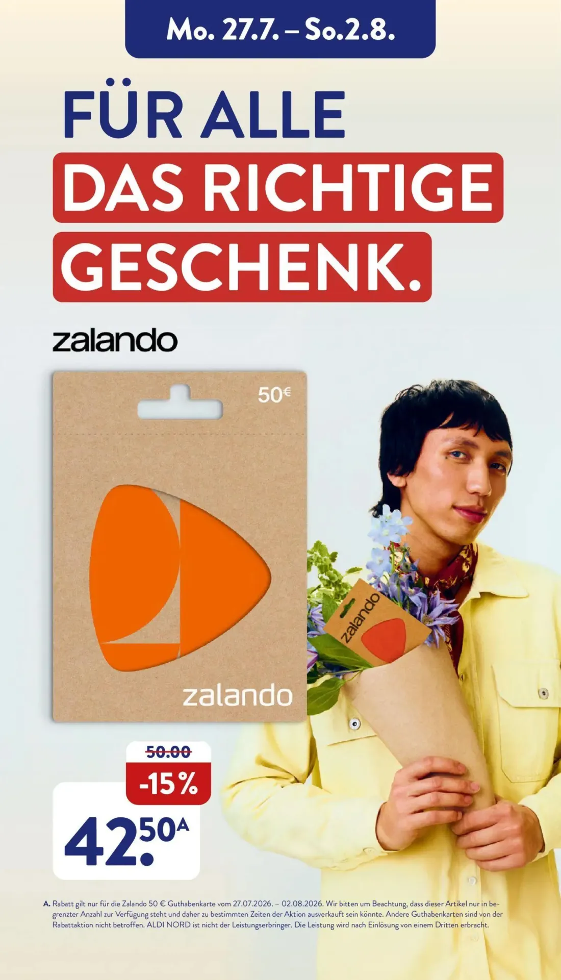 Aldi Nord Prospekt, Seite 46 von 47 — Zalando Guthabenkarte