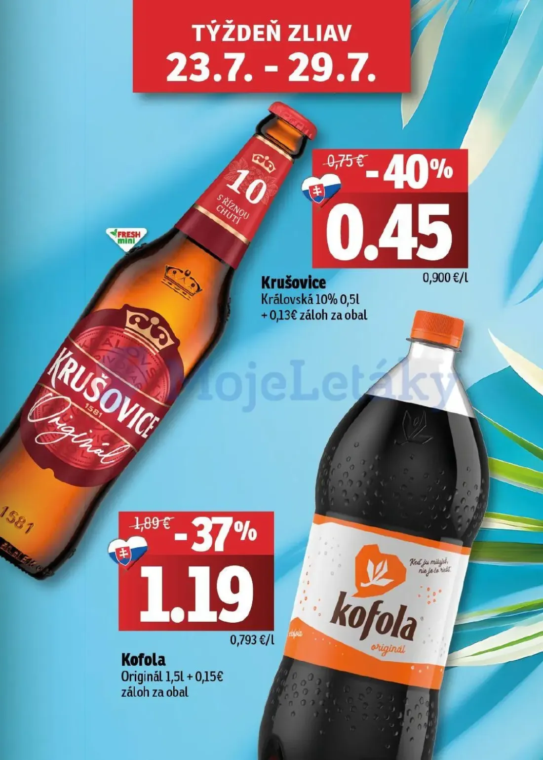 Fresh - západ leták, strana 3 z 50 — Kofola Originál, Krušovice