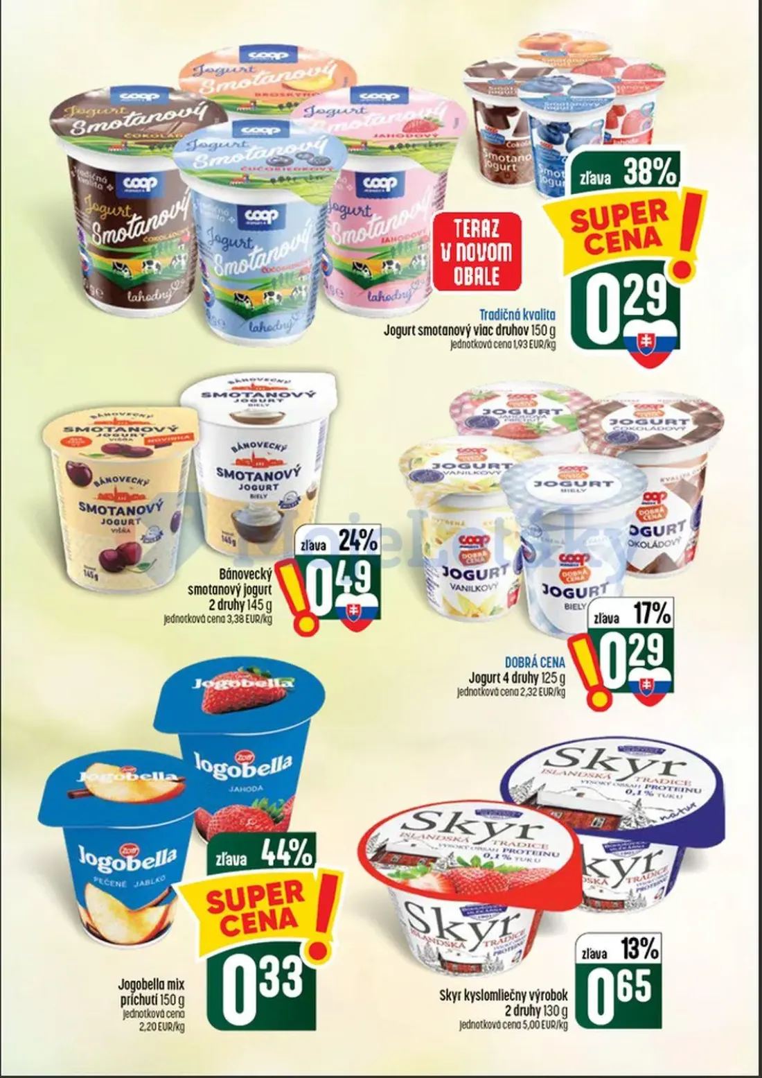 Coop Tempo leták, strana 22 z 60 — Jogurt smotanový