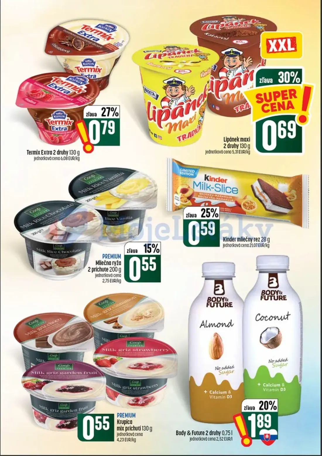 Coop Tempo leták, strana 23 z 60 — Termix Extra, Lipánek maxi, PREMIUM Mliečna ryža