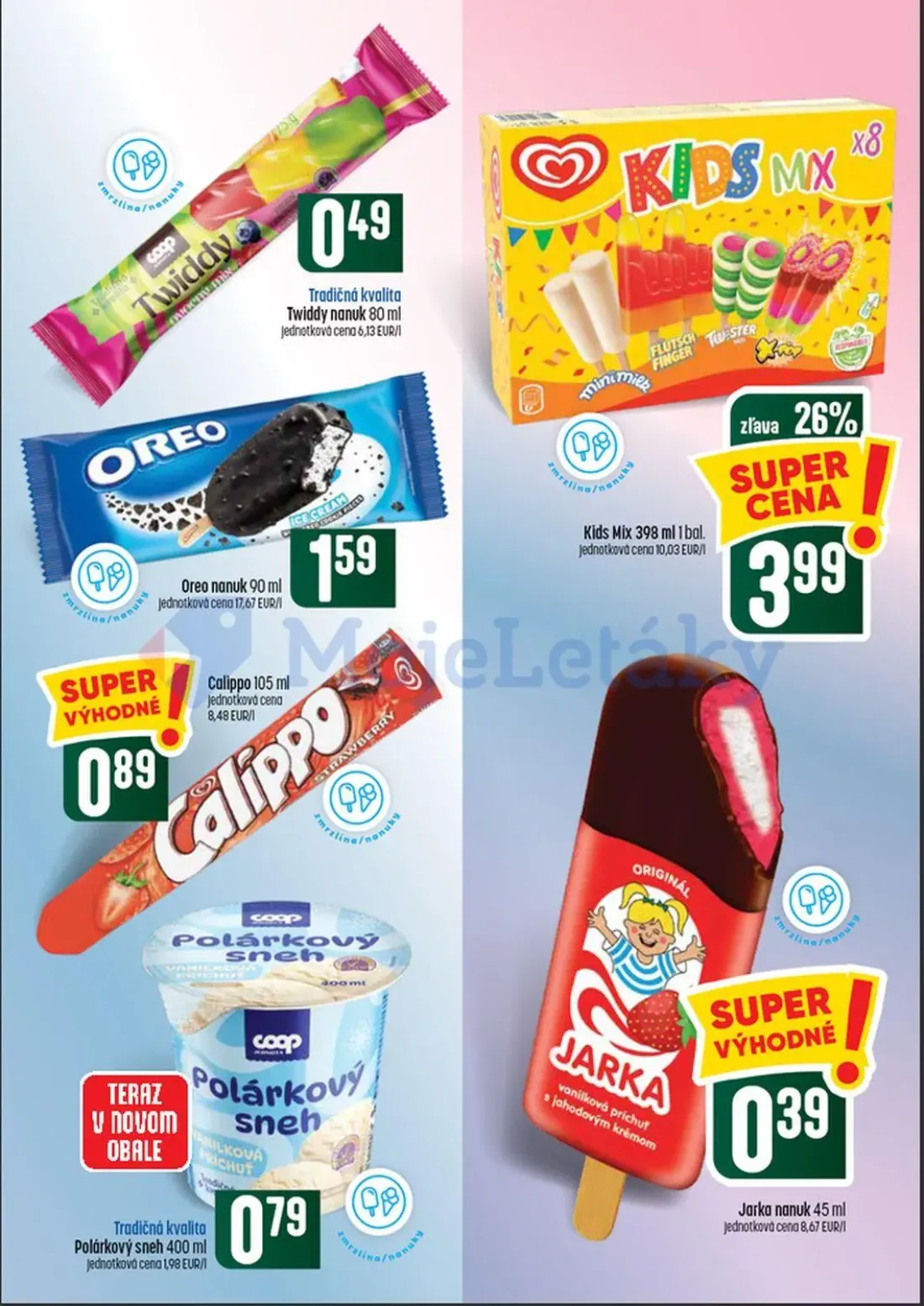 Coop Tempo leták, strana 27 z 60 — Twiddy nanuk, Kids Mix, Oreo nanuk