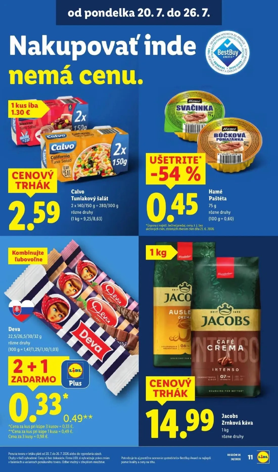 Lidl leták, strana 21 z 108 — Jacobs Zrnková káva