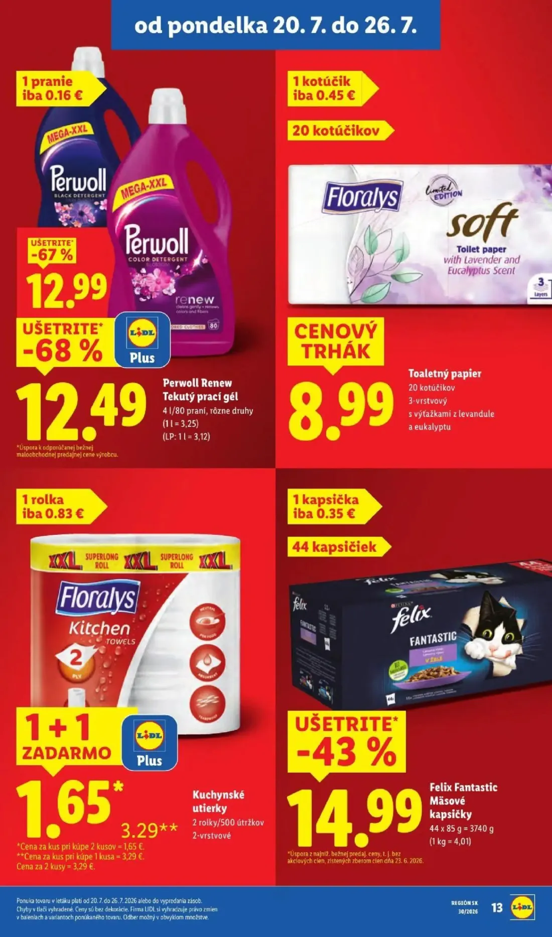 Lidl leták, strana 23 z 108 — Perwoll Renew Tekutý prací gél