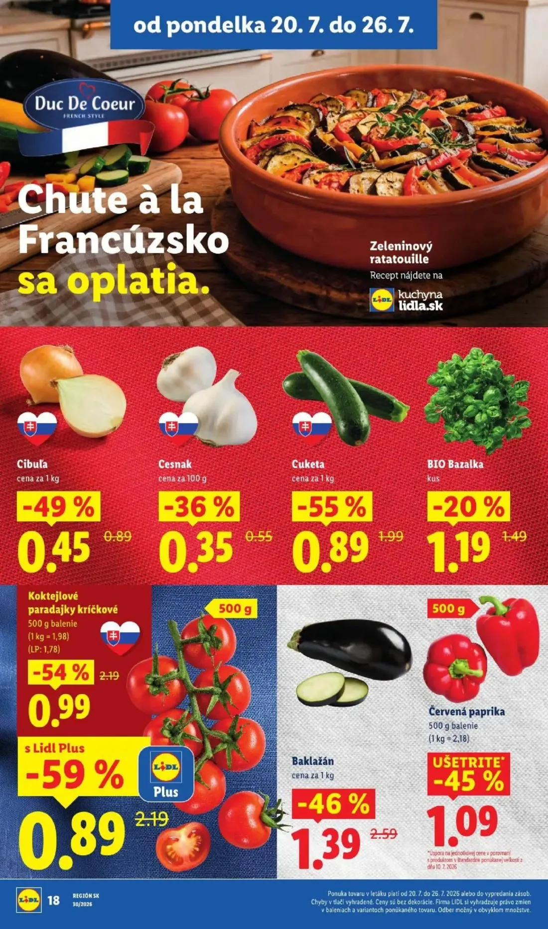 Lidl leták, strana 32 z 108 — Koktejlové paradajky kríčkové, Baklažán, Cuketa