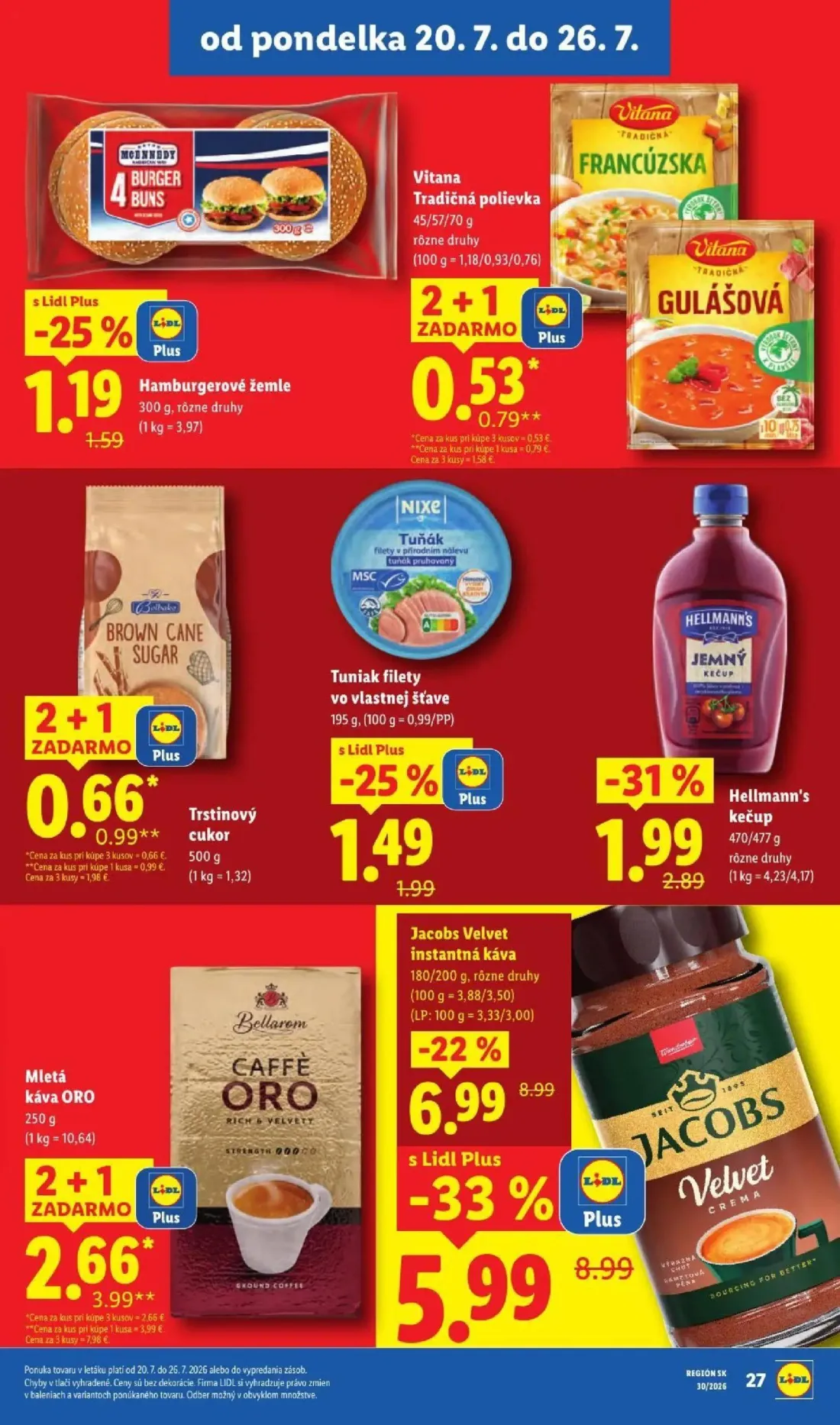 Lidl leták, strana 43 z 108 — Jacobs Velvet instantná káva, Mletá káva ORO