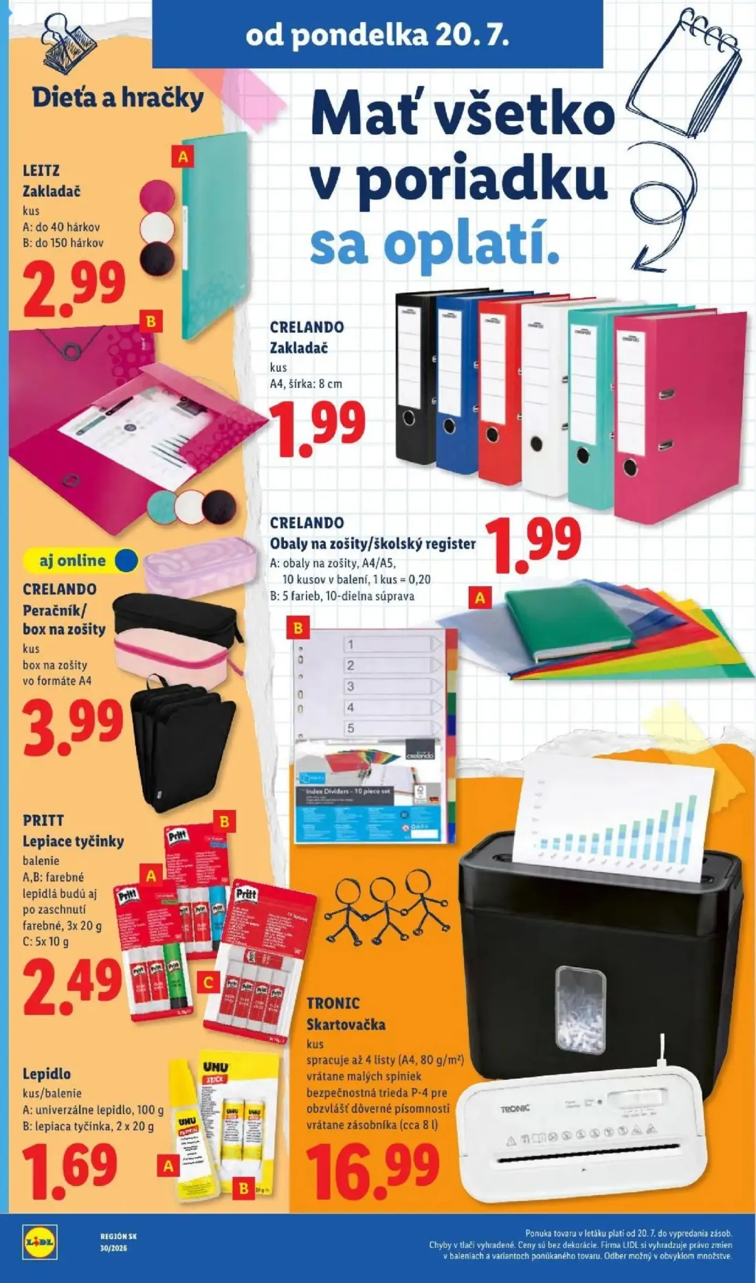 Lidl leták, strana 60 z 108 — LEITZ Zakladač, CRELANDO Zakladač, CRELANDO Peračník/box na zošity