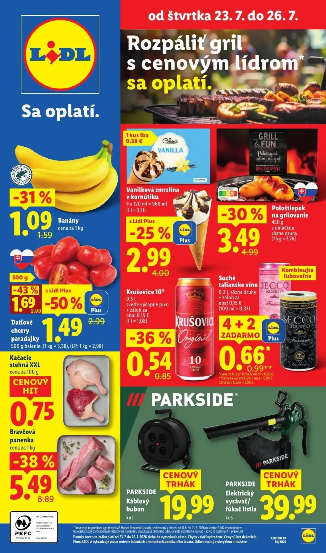 Lidl leták, strana 70 z 108 — Bravčová panenka, Pološtiepok na grilovanie, Datľové cherry paradajky