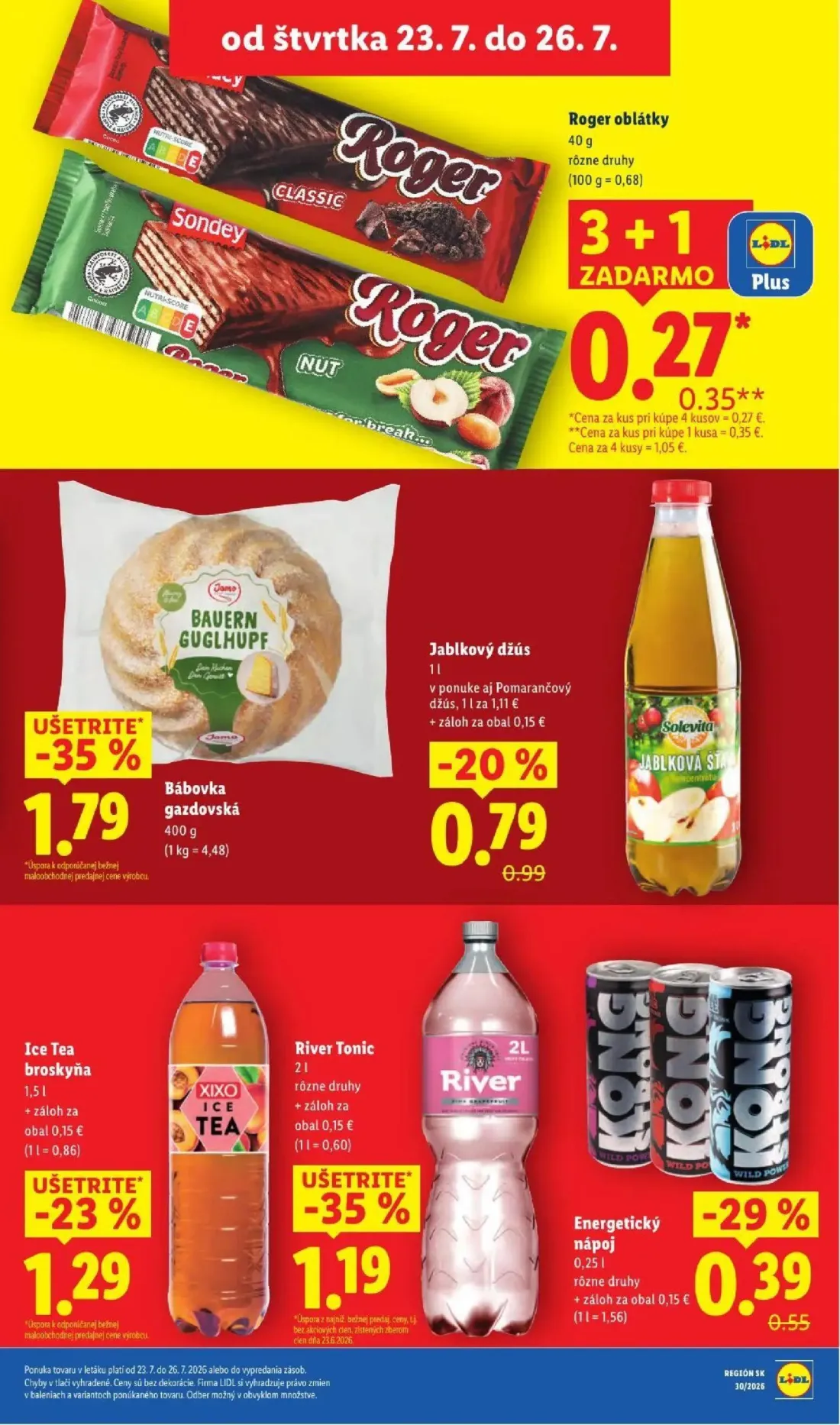 Lidl leták, strana 85 z 108 — Roger oblátky, Bábovka gazdovská