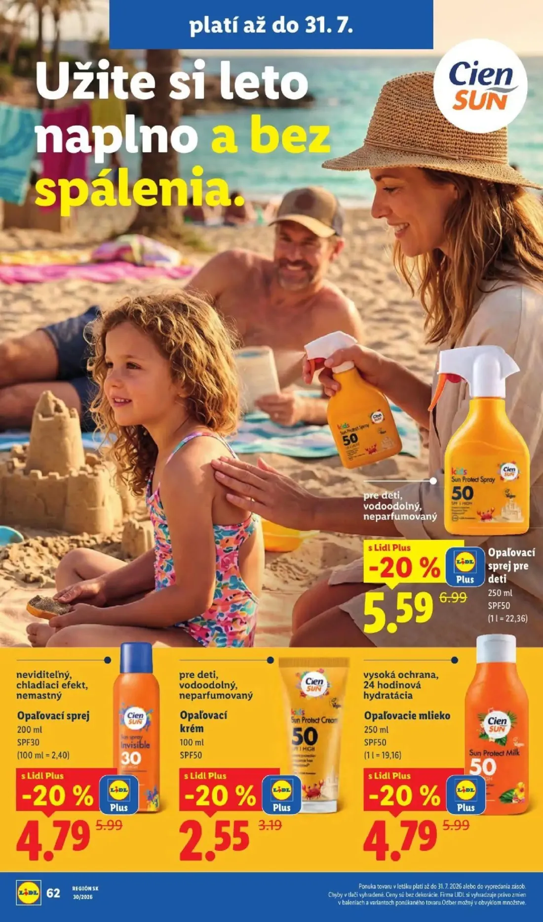 Lidl leták, strana 88 z 108 — Opaľovací sprej pre deti, Opaľovací sprej, Opaľovacie mlieko