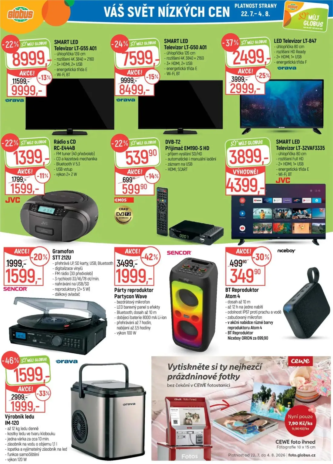 GLOBUS leták, strana 33 z 45 — SMART LED Televizor LT-G55 A01, SMART LED Televizor LT-G50 A01, LED Televizor LT-847