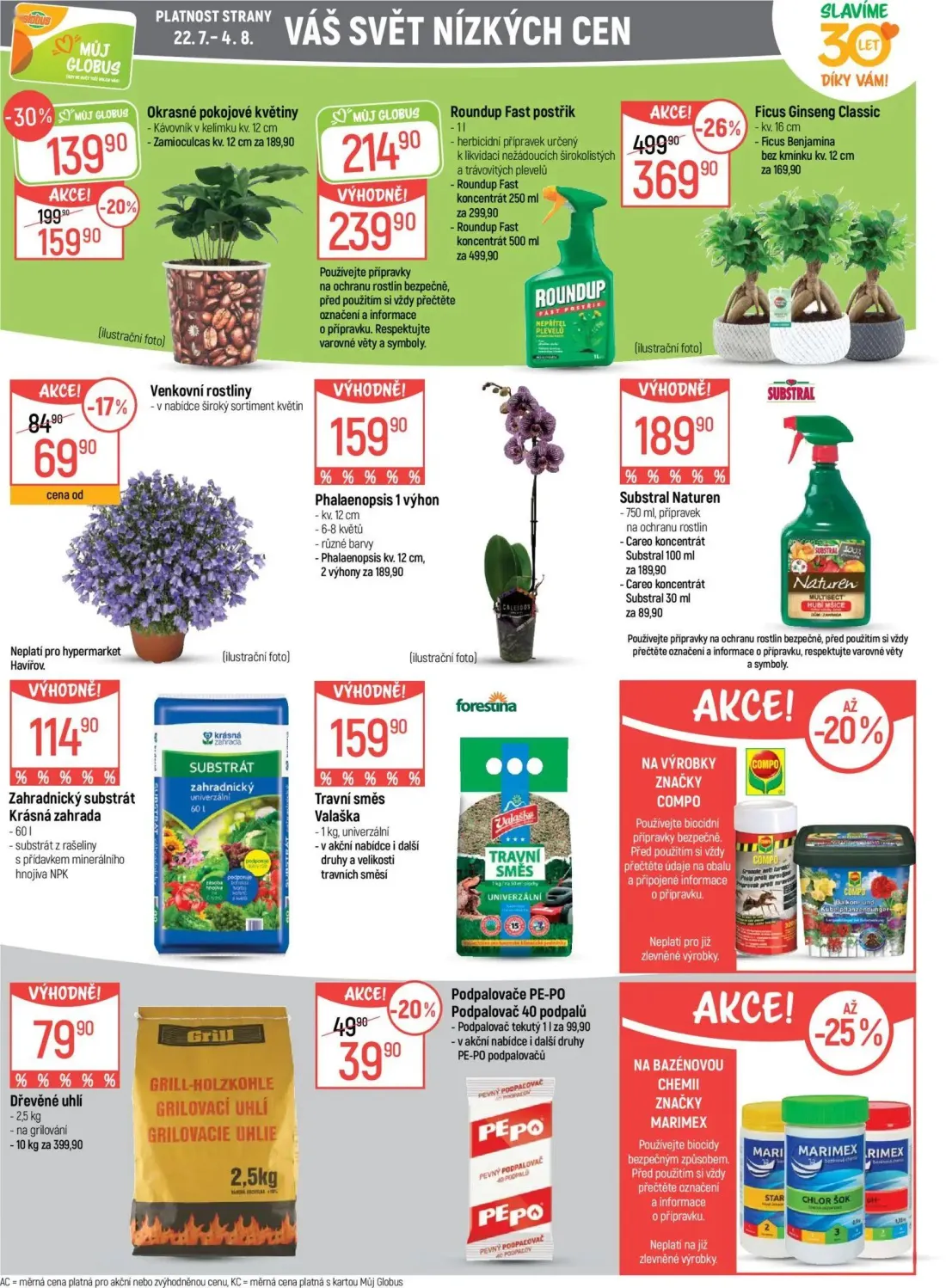 GLOBUS leták, strana 34 z 45 — Ficus Ginseng Classic, Roundup Fast postřik, Roundup Fast postřik