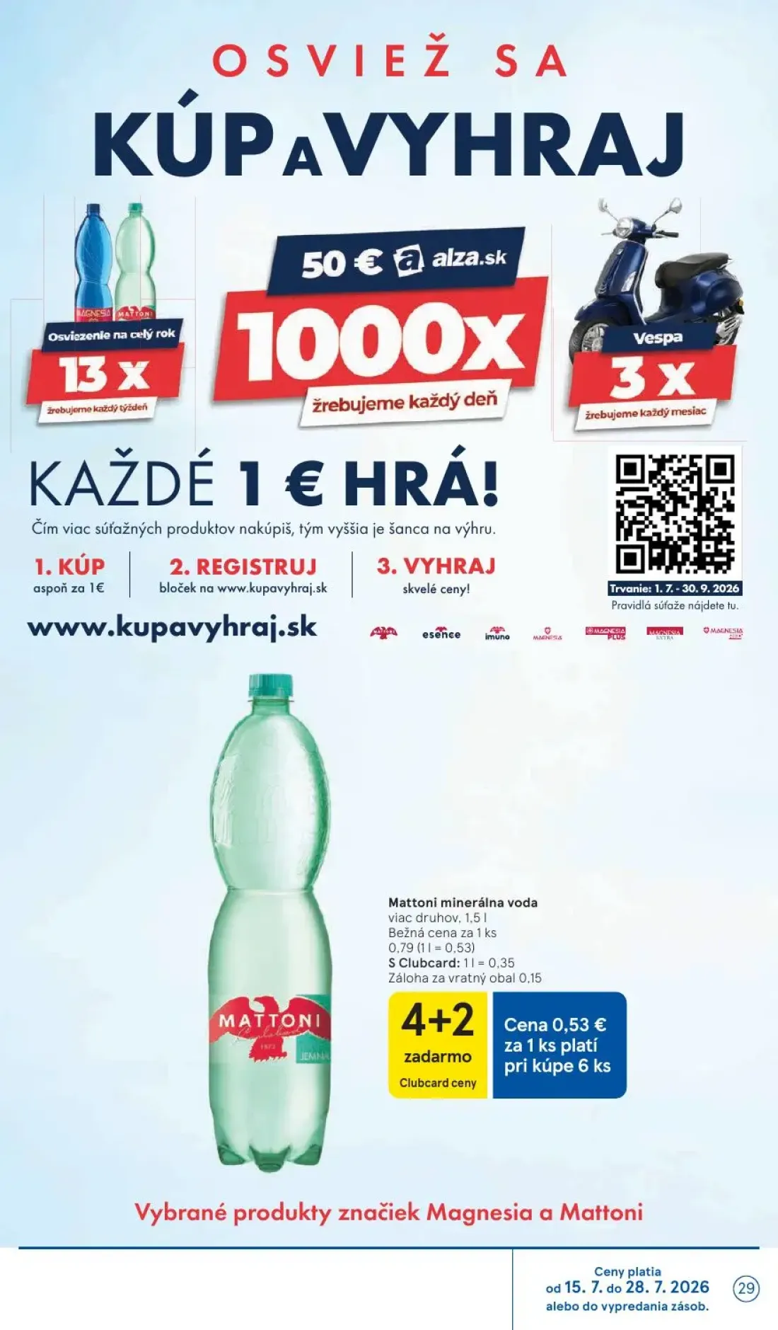 Tesco Supermarket leták, strana 29 z 30 — Mattoni minerálna voda