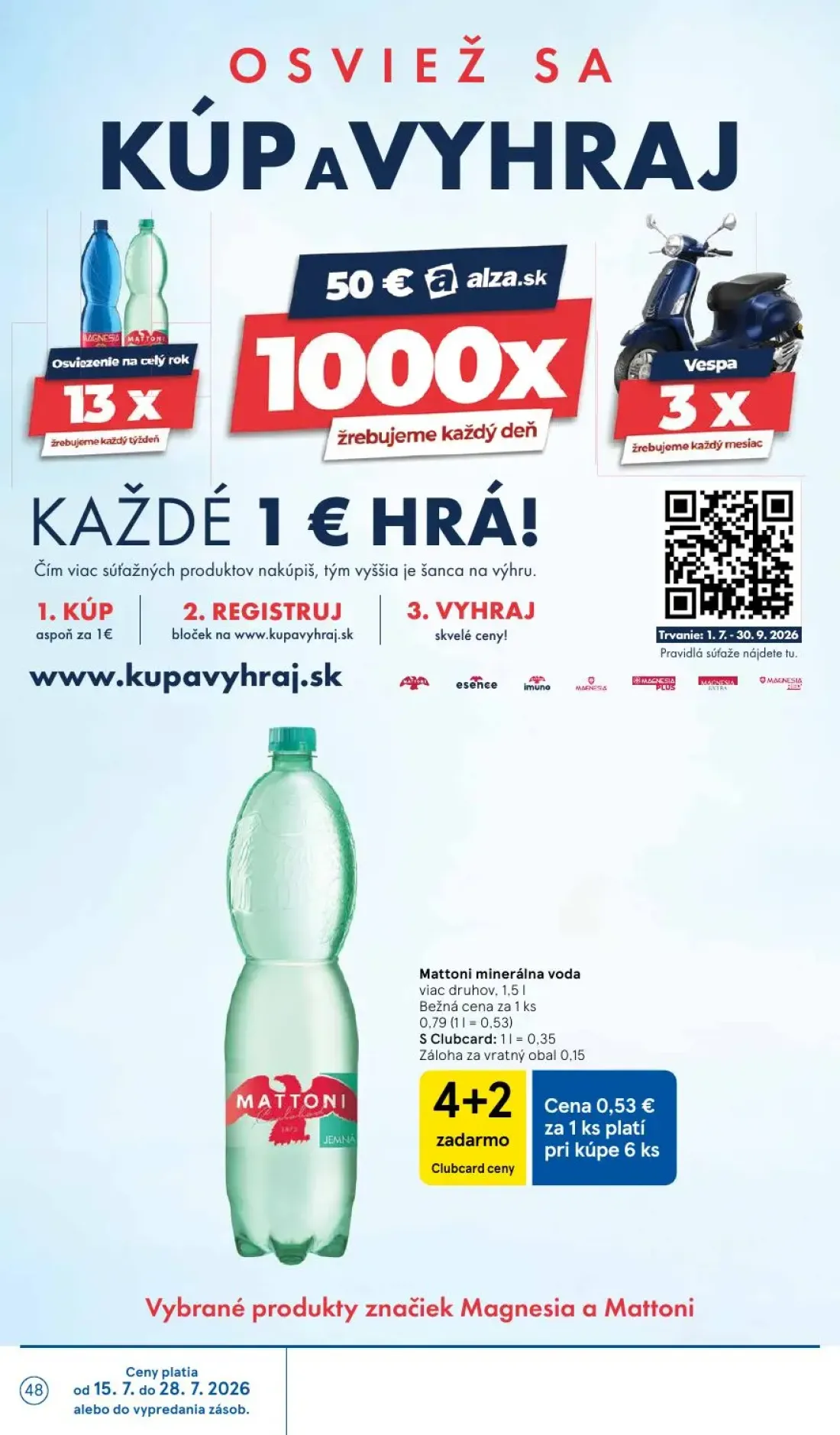 Tesco leták, strana 48 z 50 — Mattoni minerálna voda