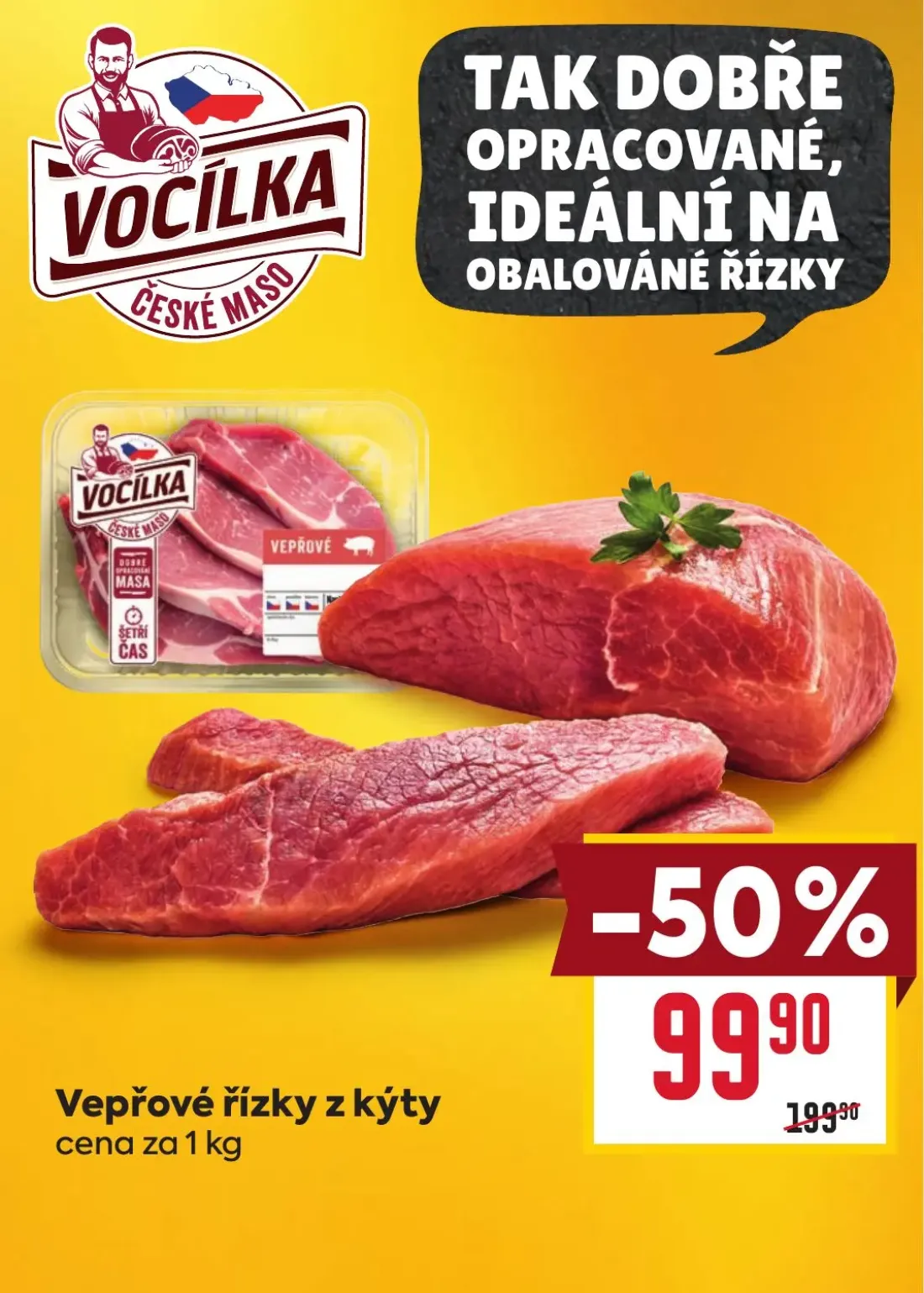 Billa leták, strana 4 z 38 — Vepřové řízky z kýty