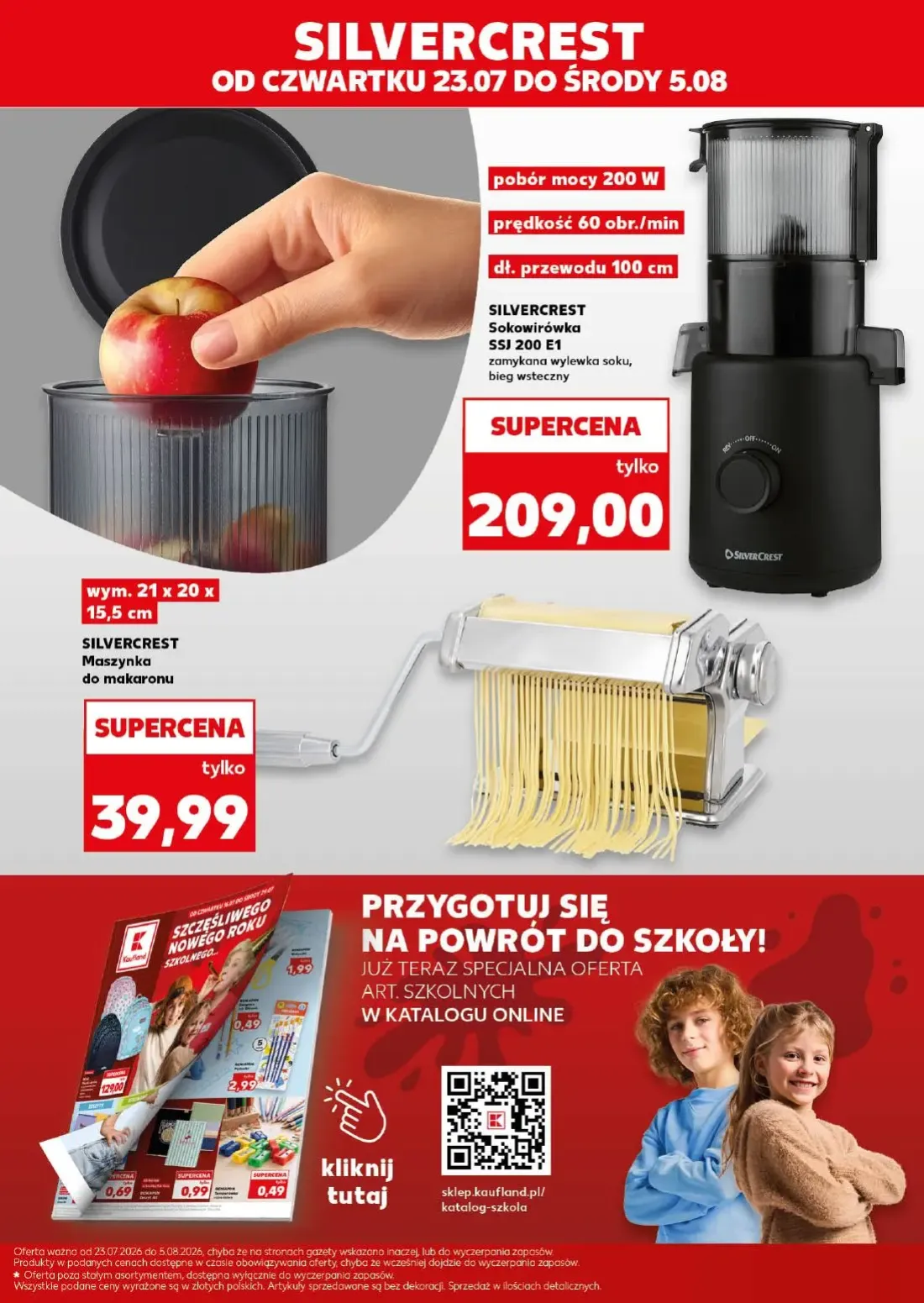Kaufland gazetka, strona 3 z 18 — SILVERCREST Sokowirówka SSJ 200 E1, SILVERCREST Maszynka do makaronu