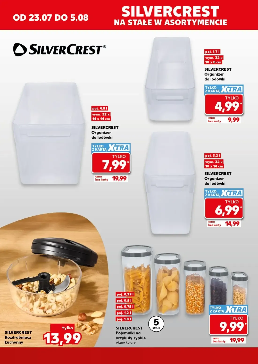 Kaufland gazetka, strona 4 z 18 — SILVERCREST Organizer do lodówki, SILVERCREST Pojemniki na artykuły sypkie, SILVERCREST Or…
