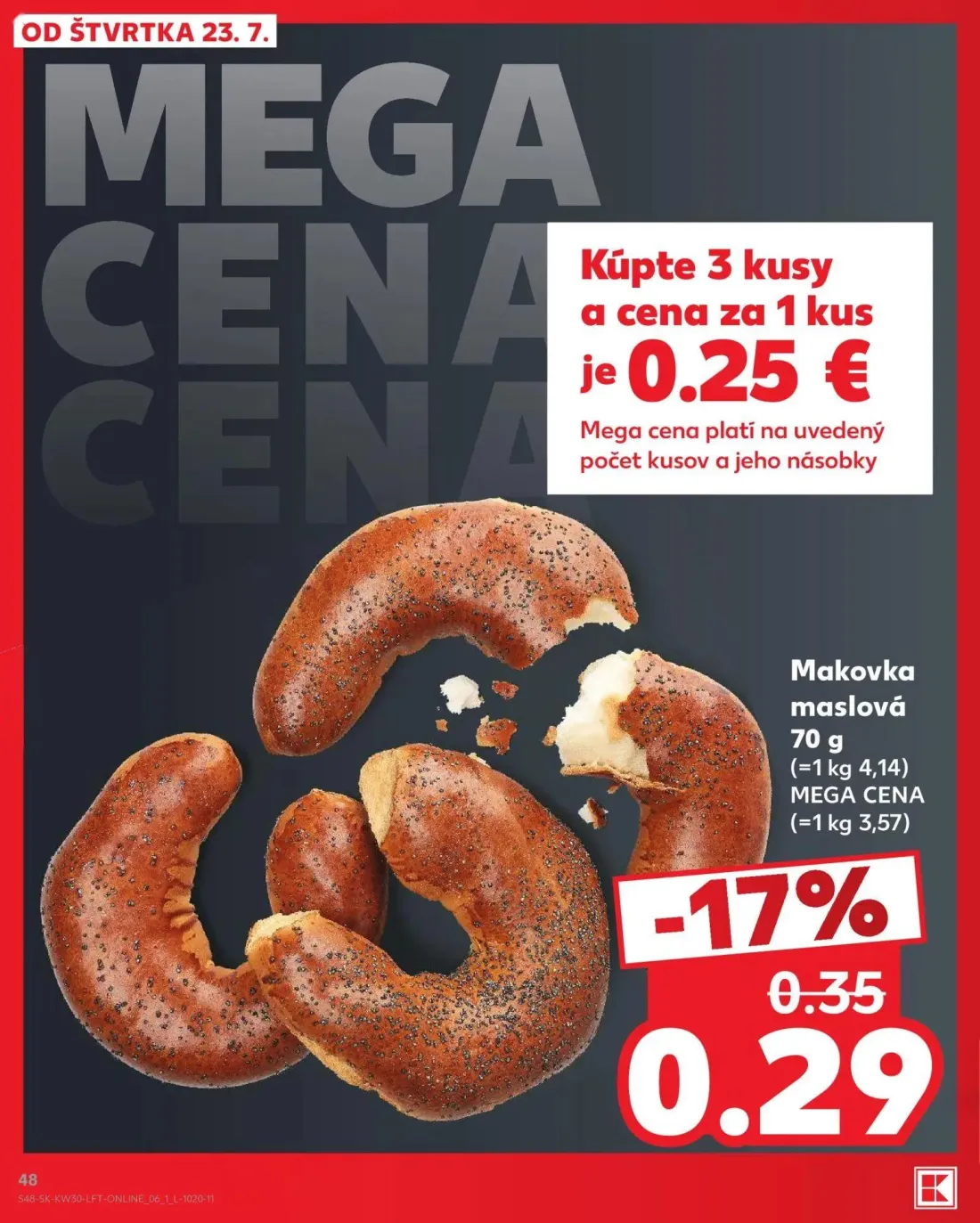 Kaufland leták, strana 48 z 74 — Makovka maslová