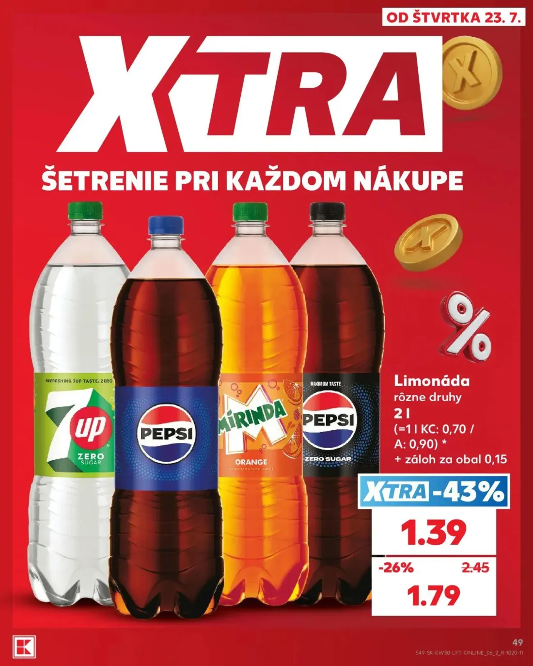 Kaufland leták, strana 49 z 74 — Limonáda