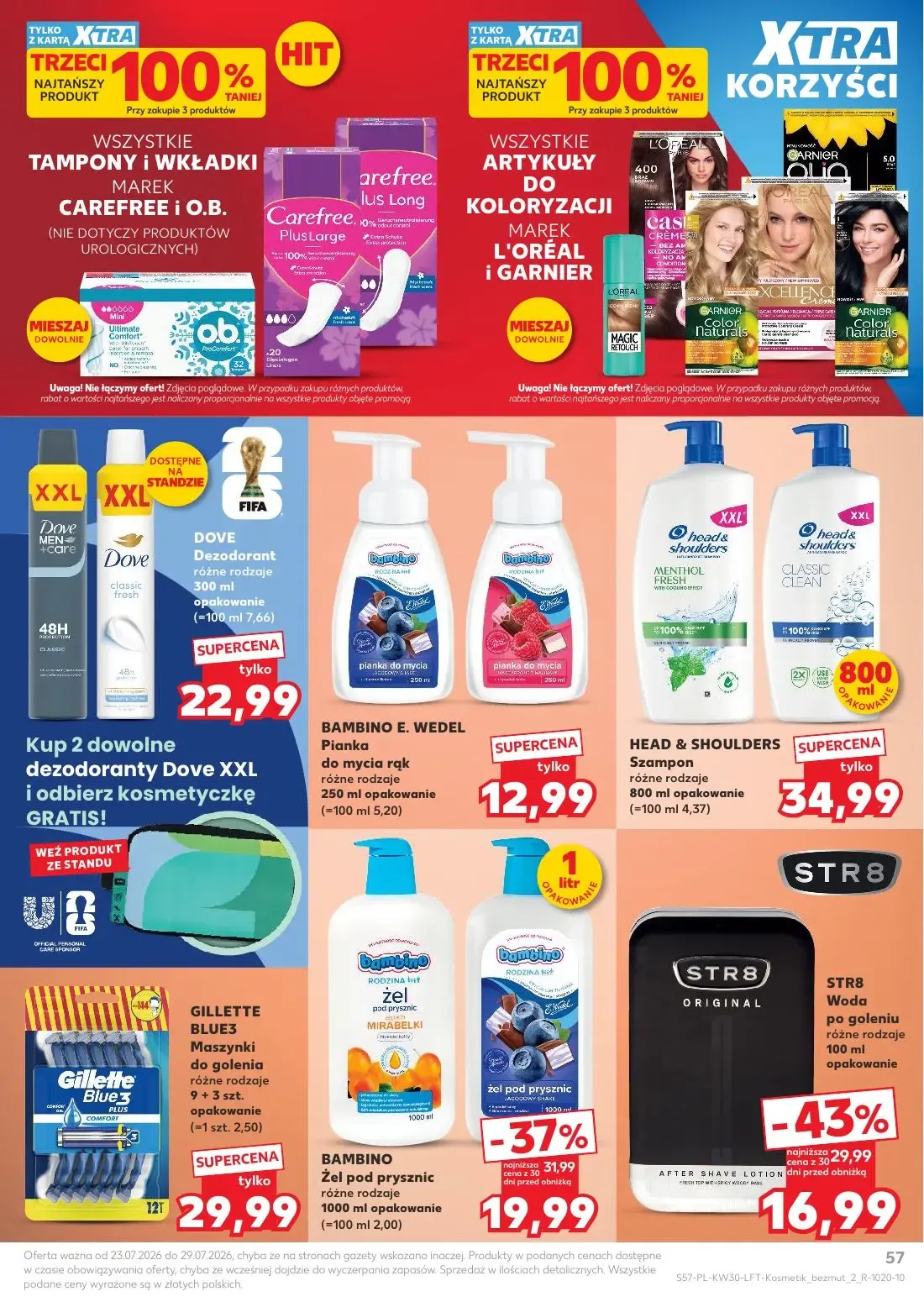 Kaufland gazetka, strona 57 z 68 — STR8 Woda po goleniu, BAMBINO Żel pod prysznic, DOVE Dezodorant