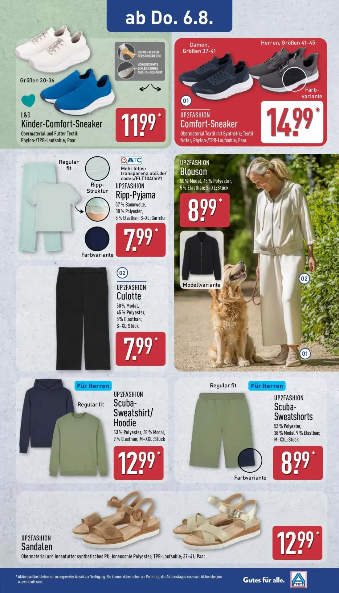 Aldi Nord Prospekt, Seite 9 von 15 — Kinder-Comfort-Sneaker, Comfort-Sneaker, Ripp-Pyjama
