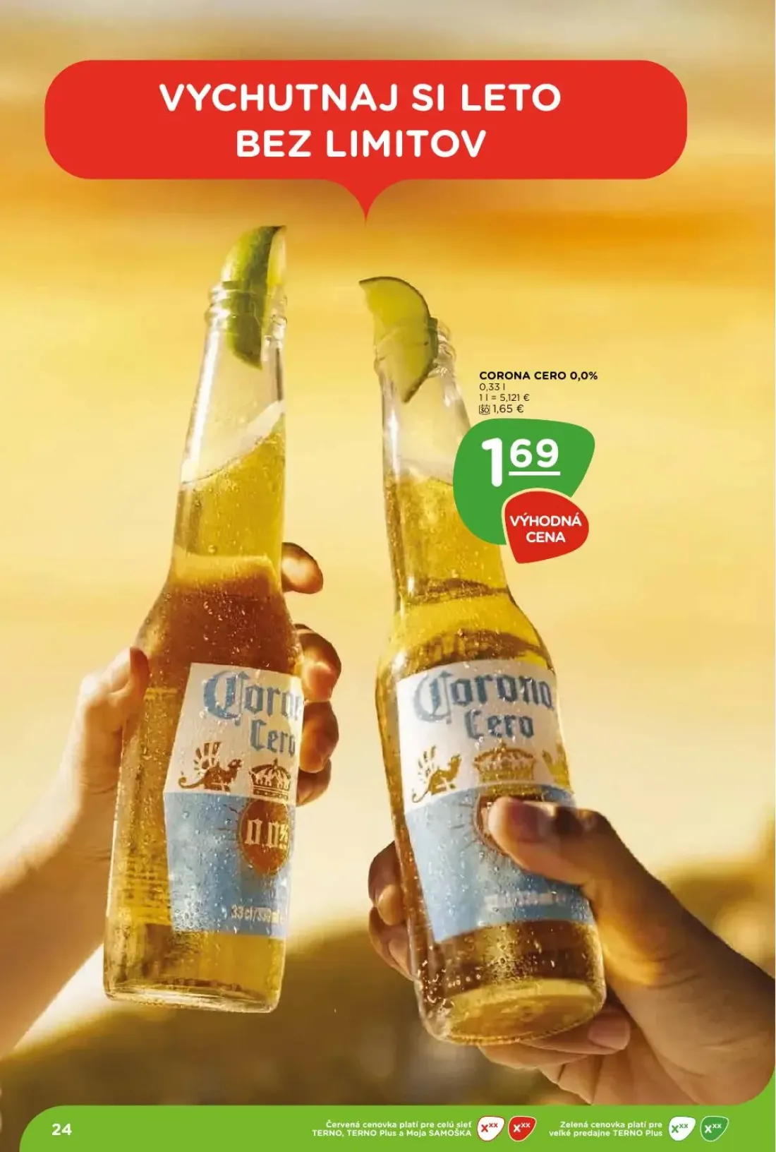Terno leták, strana 24 z 29 — CORONA CERO 0,0%