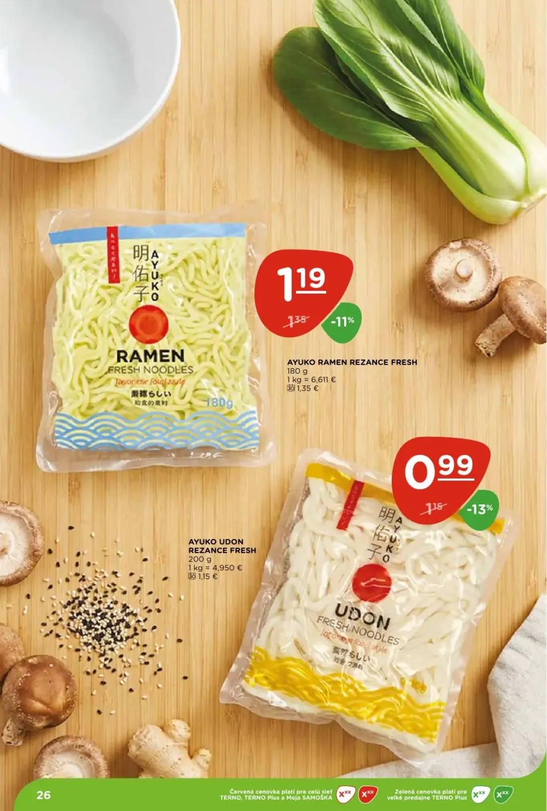 Terno leták, strana 26 z 29 — AYUKO RAMEN REZANCE FRESH, AYUKO UDON REZANCE FRESH