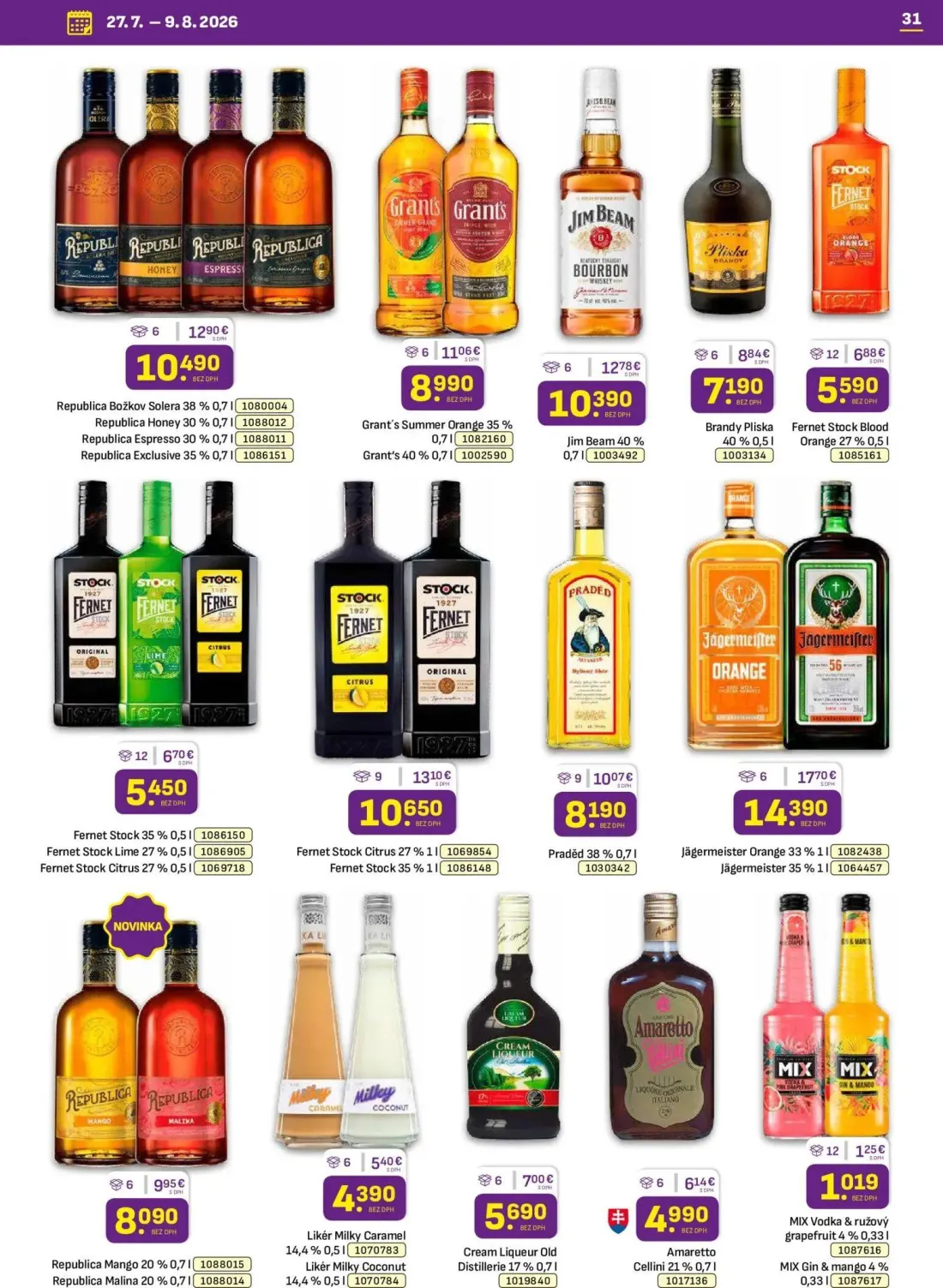Libex leták, strana 31 z 36 — Jägermeister Orange, Jägermeister, Fernet Stock Citrus