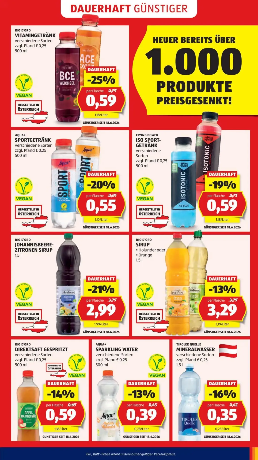 Hofer Prospekt, Seite 9 von 52 — JOHANNISBEERE-ZITRONEN SIRUP, SIRUP, VITAMINGETRÄNK