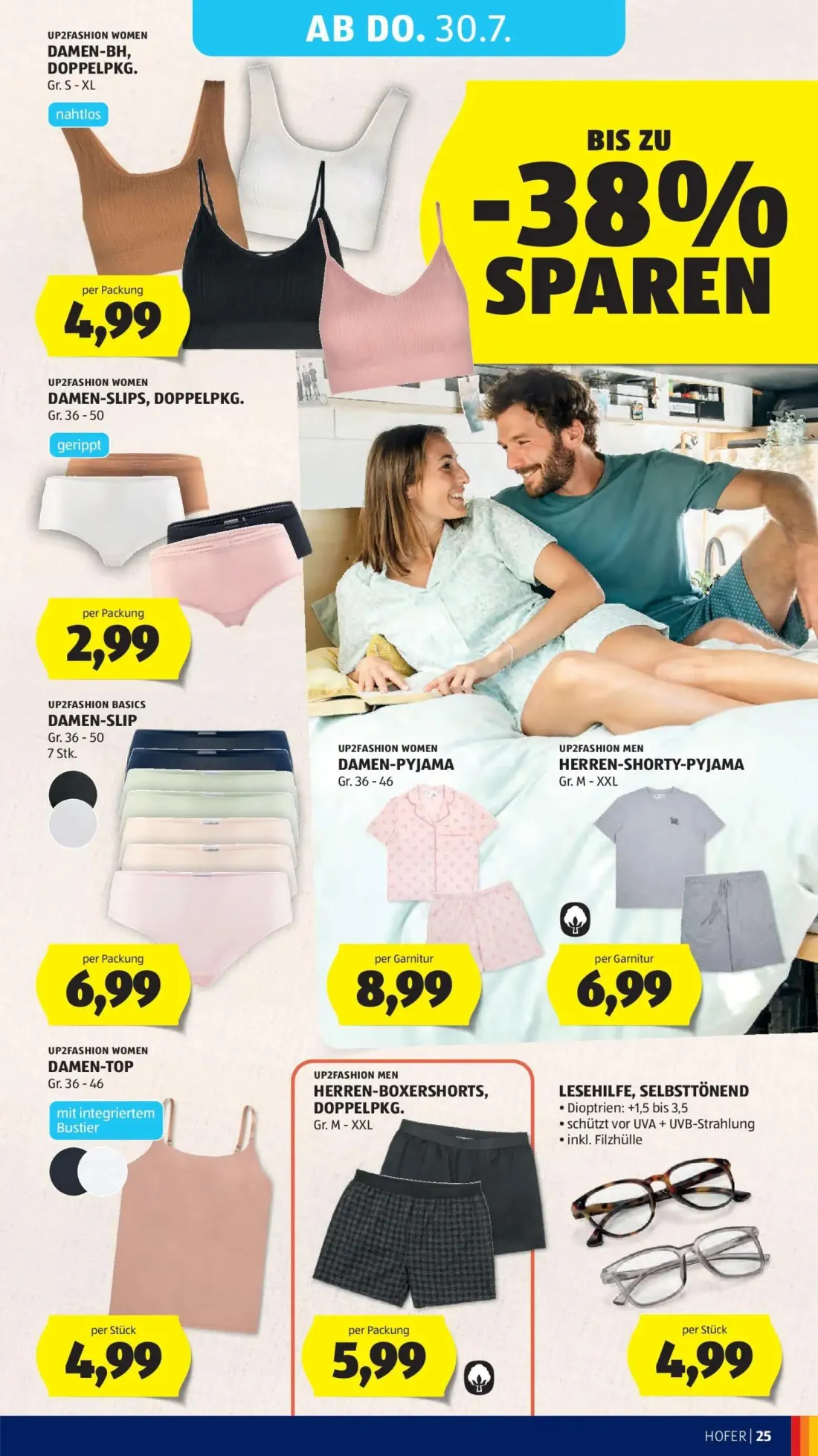 Hofer Prospekt, Seite 35 von 52 — DAMEN-BH, DOPPELPKG., DAMEN-SLIPS, DOPPELPKG., DAMEN-SLIP