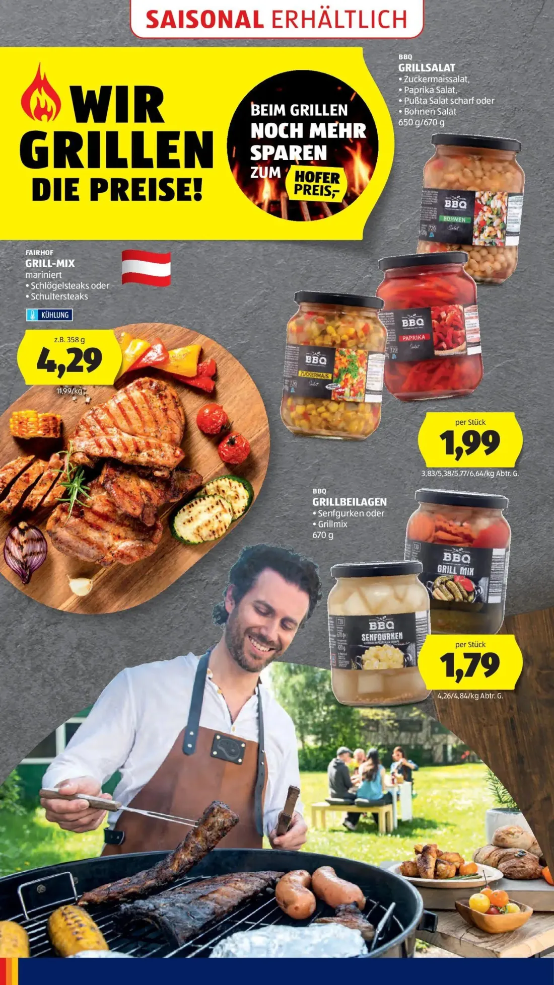 Hofer Prospekt, Seite 46 von 52 — FAIRHOF GRILL-MIX, BBQ GRILLSALAT, BBQ GRILLBEILAGEN