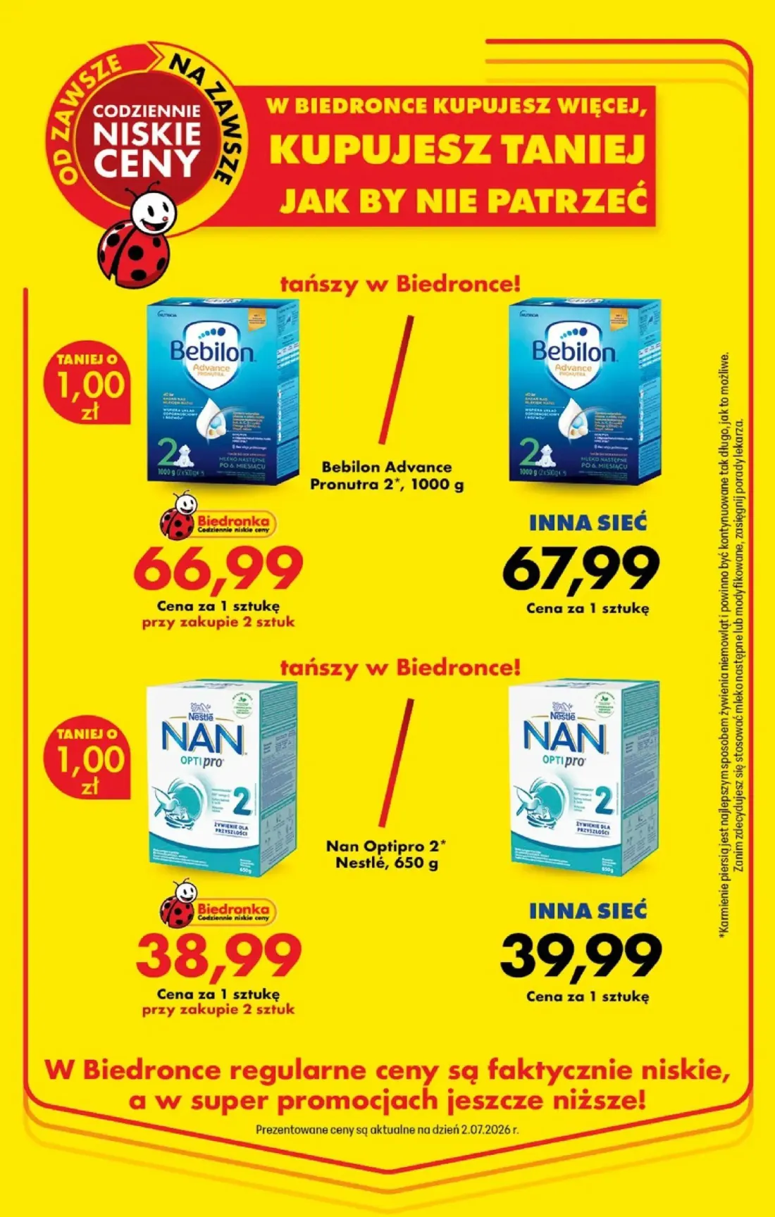 Biedronka gazetka, strona 23 z 98 — Bebilon Advance Pronutra 2, Nan Optipro 2* Nestlé