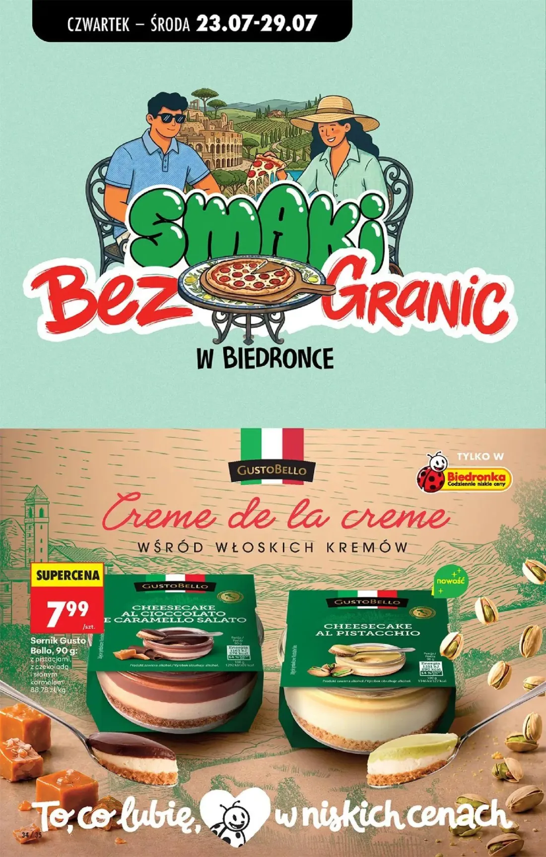 Biedronka gazetka, strona 56 z 98 — Sernik Gusto Bello