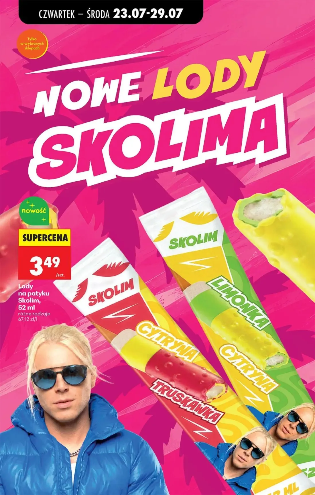 Biedronka gazetka, strona 73 z 98 — Lody na patyku Skolim