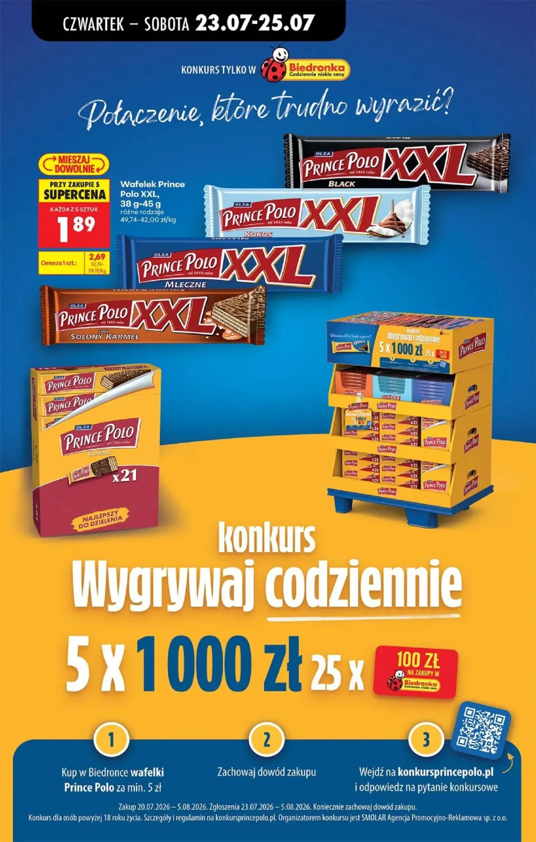 Biedronka gazetka, strona 76 z 98 — Wafelek Prince Polo XXL