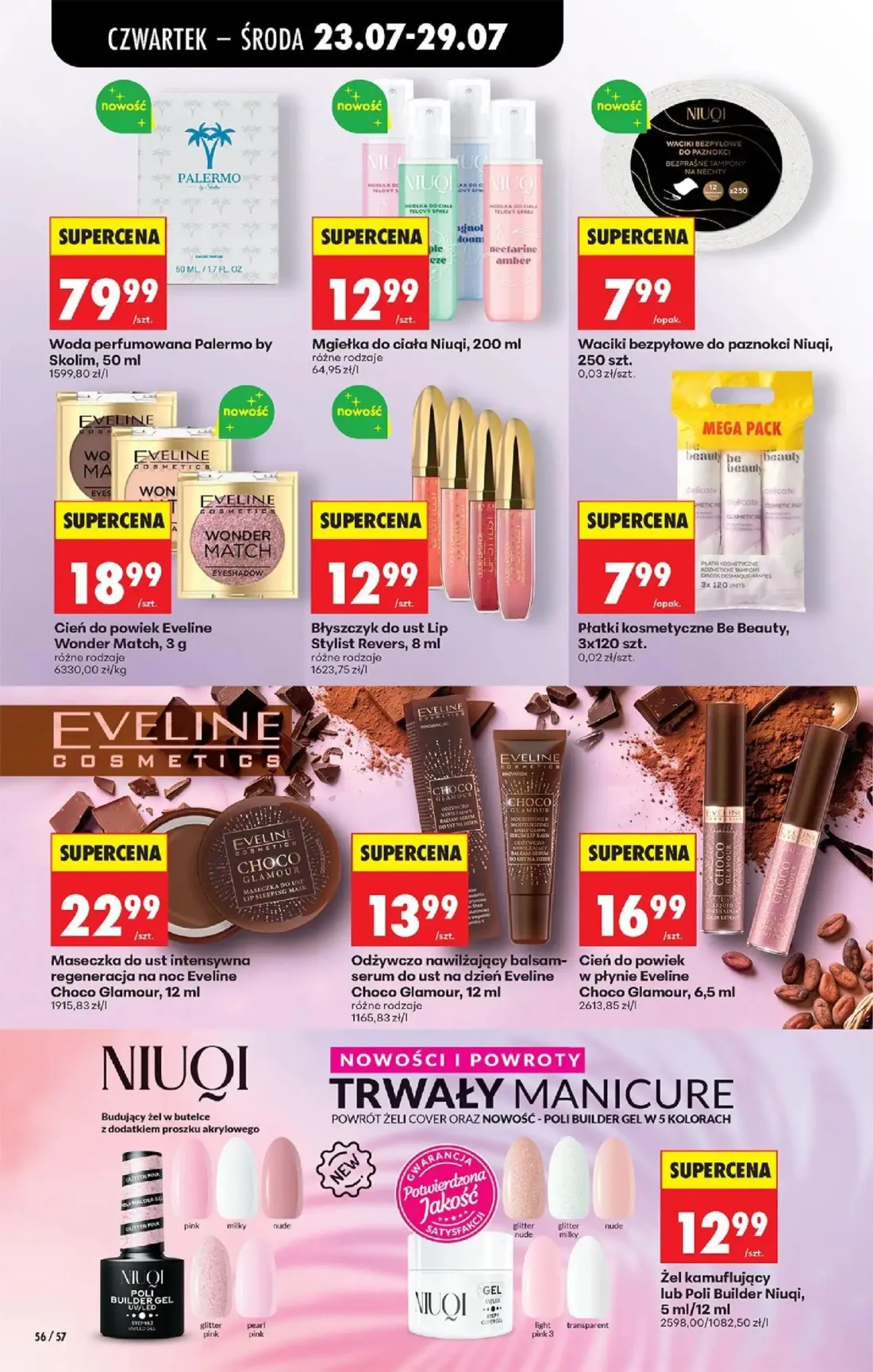 Biedronka gazetka, strona 84 z 98 — Woda perfumowana Palermo by Skolim, Mgiełka do ciała Niuqi, Waciki bezpyłowe do paznokci…