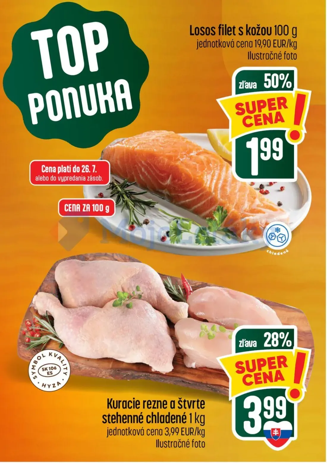 Coop Tempo leták, strana 2 z 56 — Losos filet s kožou, Kuracie rezne a štvrte stehenné chladené