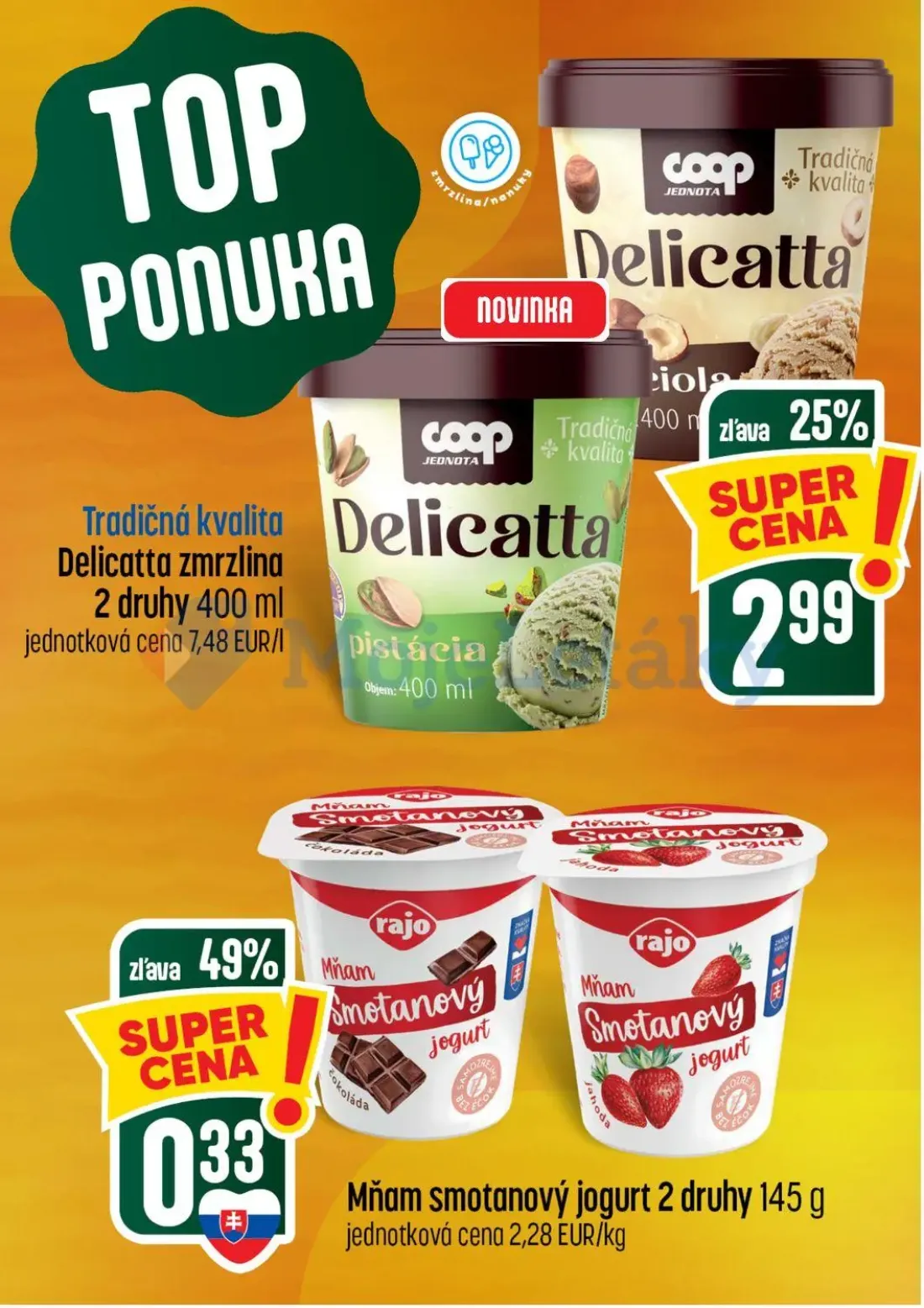 Coop Tempo leták, strana 3 z 56 — Delicatta zmrzlina, Mňam smotanový jogurt
