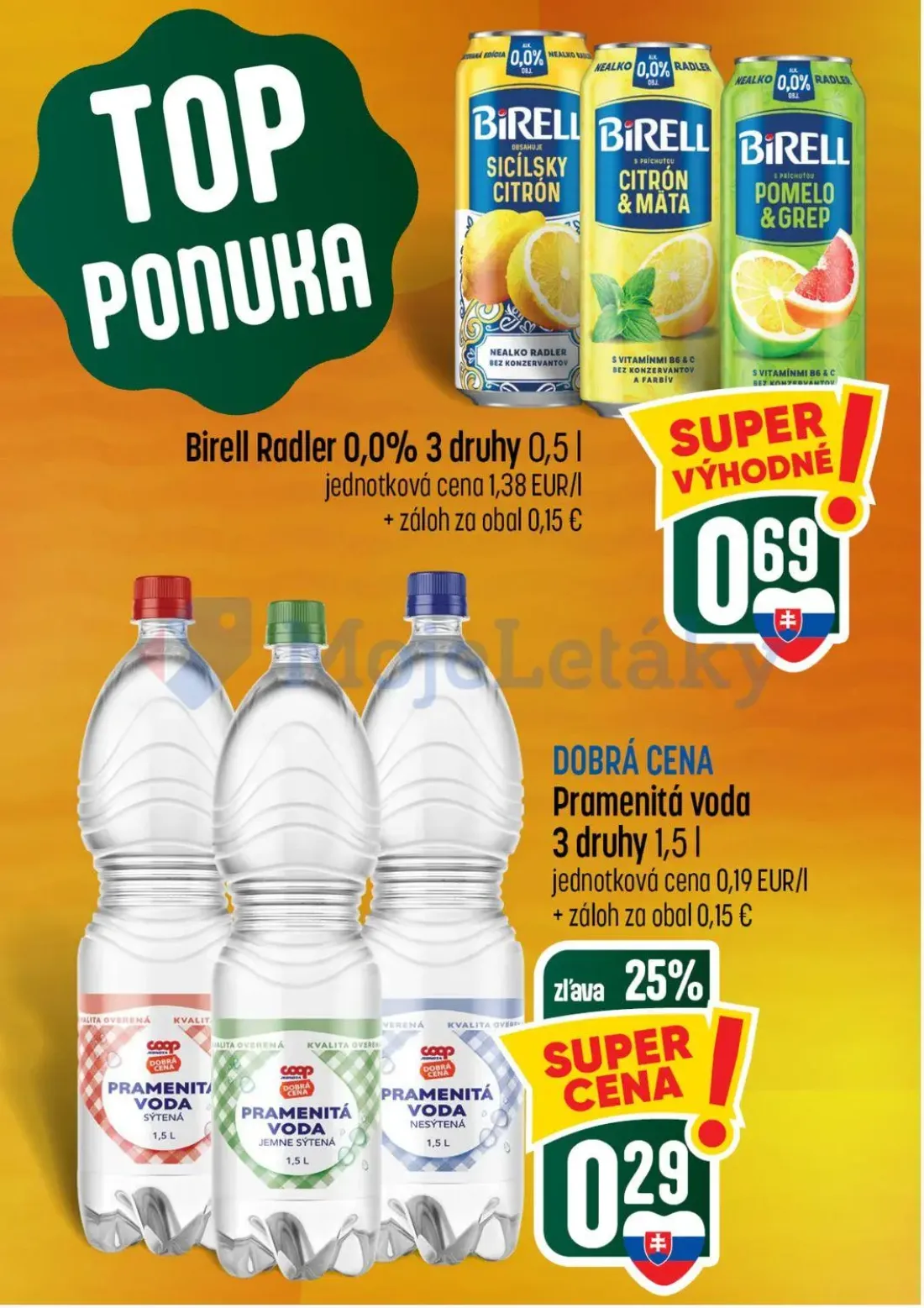 Coop Tempo leták, strana 5 z 56 — Birell Radler, Pramenitá voda