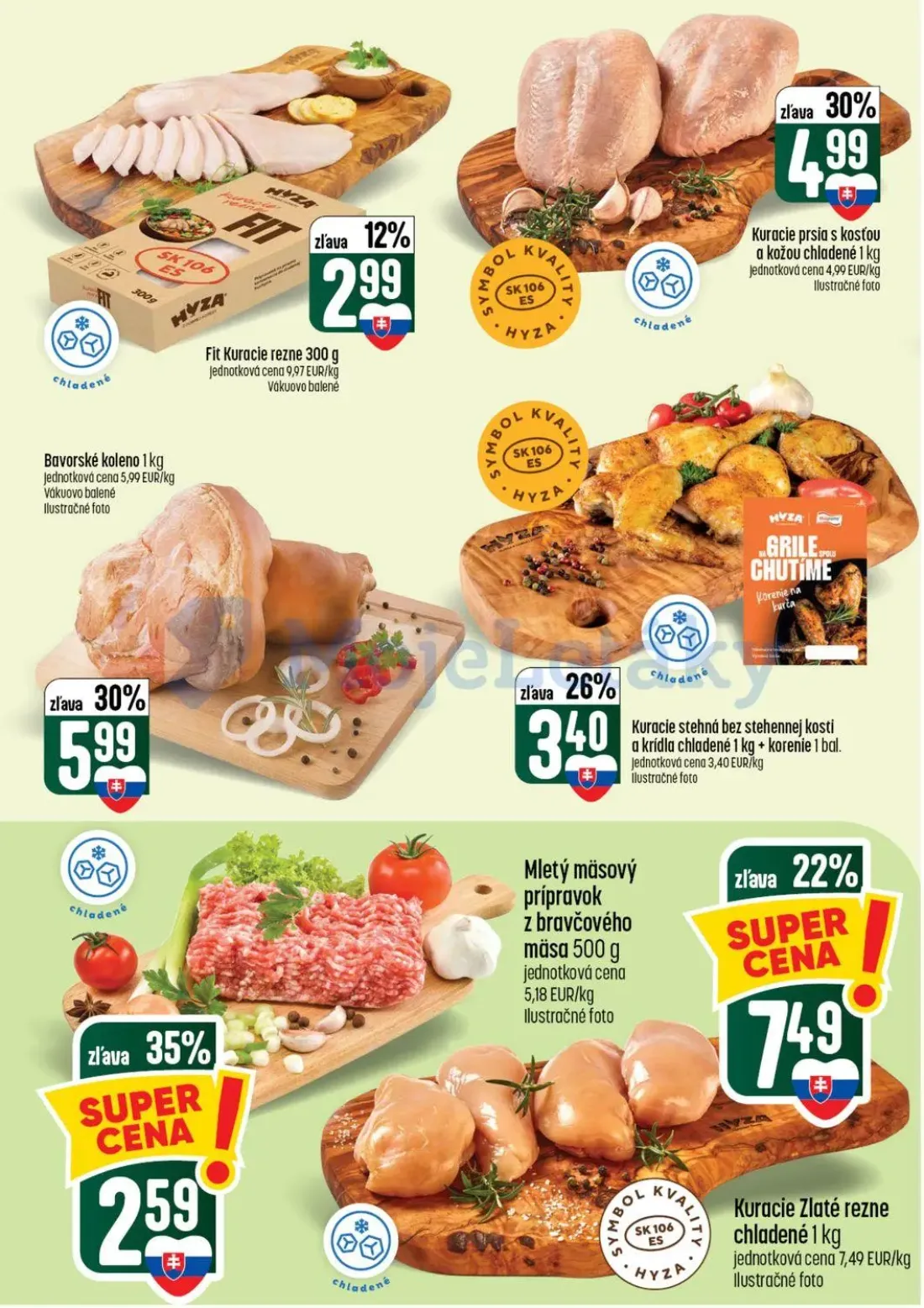 Coop Tempo leták, strana 8 z 56 — Fit Kuracie rezne, Kuracie prsia s kosťou a kožou chladené, Bavorské koleno