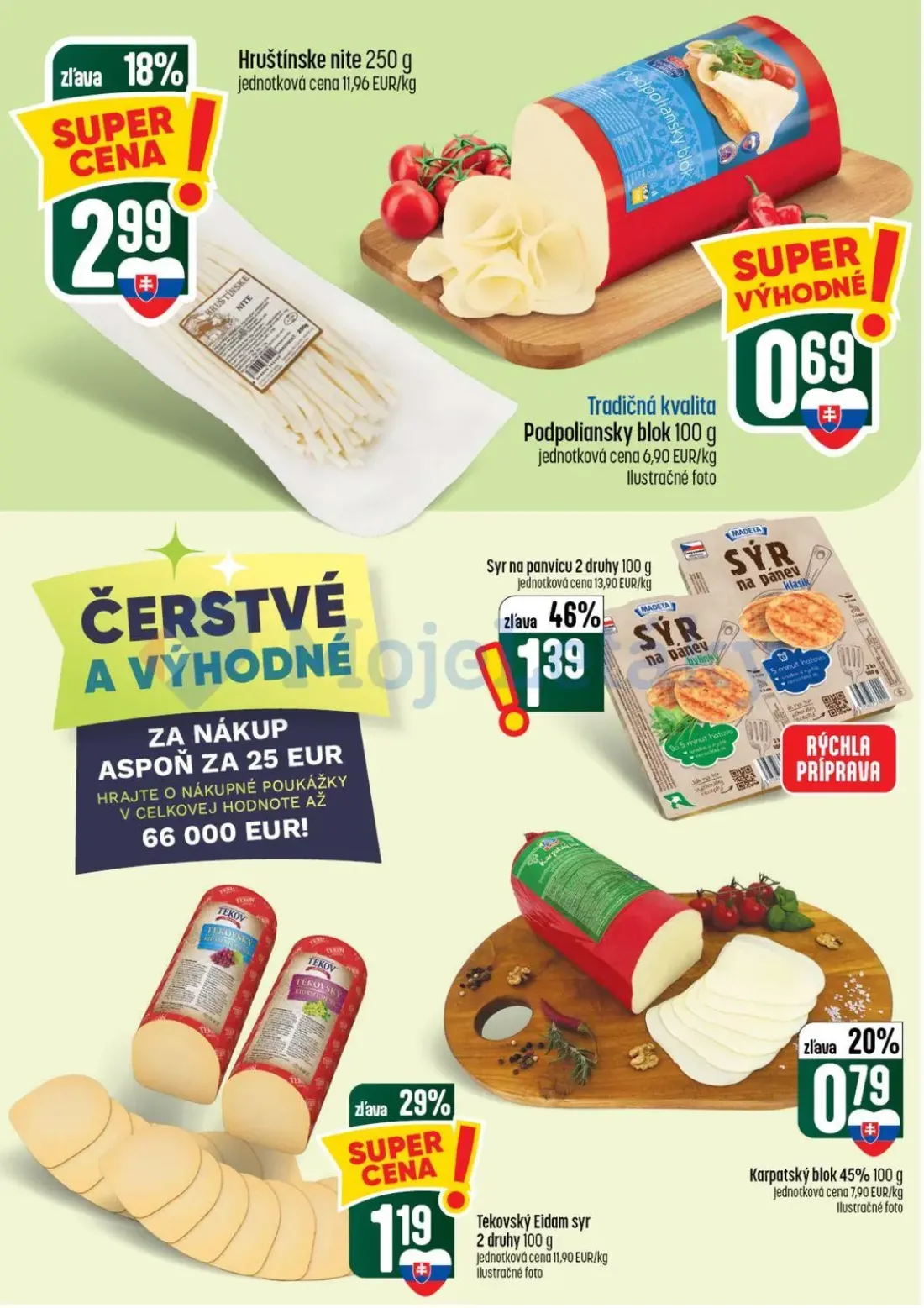 Coop Tempo leták, strana 14 z 56 — Hruštínske nite, Podpoliansky blok, Syr na panvicu