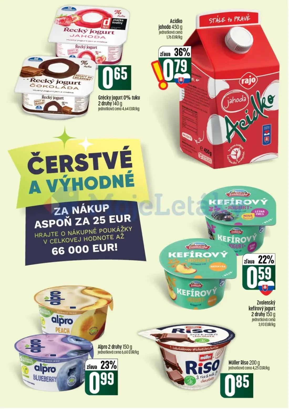 Coop Tempo leták, strana 19 z 56 — Řecký jogurt JAHODA, Řecký jogurt ČOKOLÁDA, Acidko jahoda