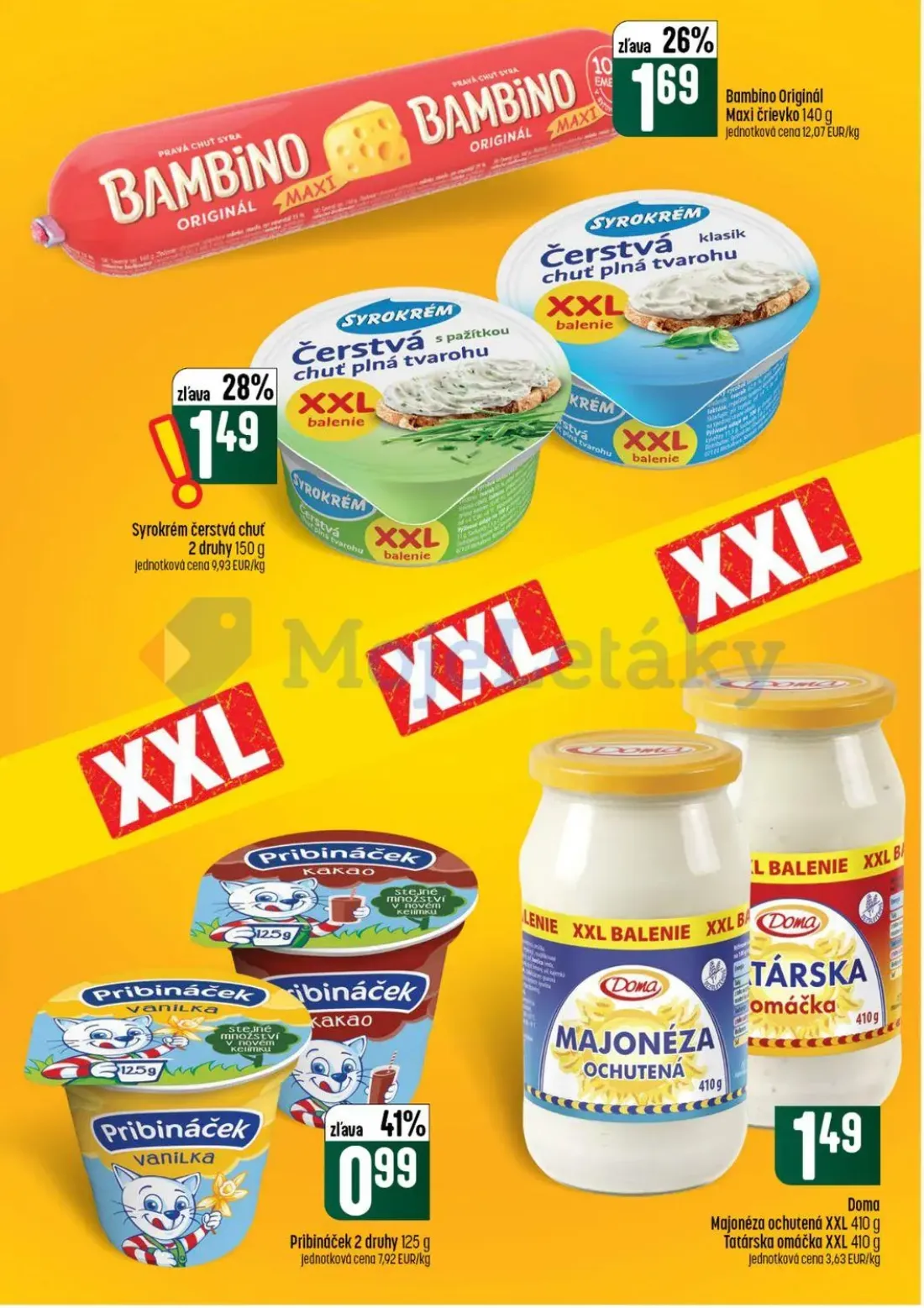 Coop Tempo leták, strana 23 z 56 — Bambino Originál Maxi črievko, Syrokrém čerstvá chuť, Pribináček 2 druhy