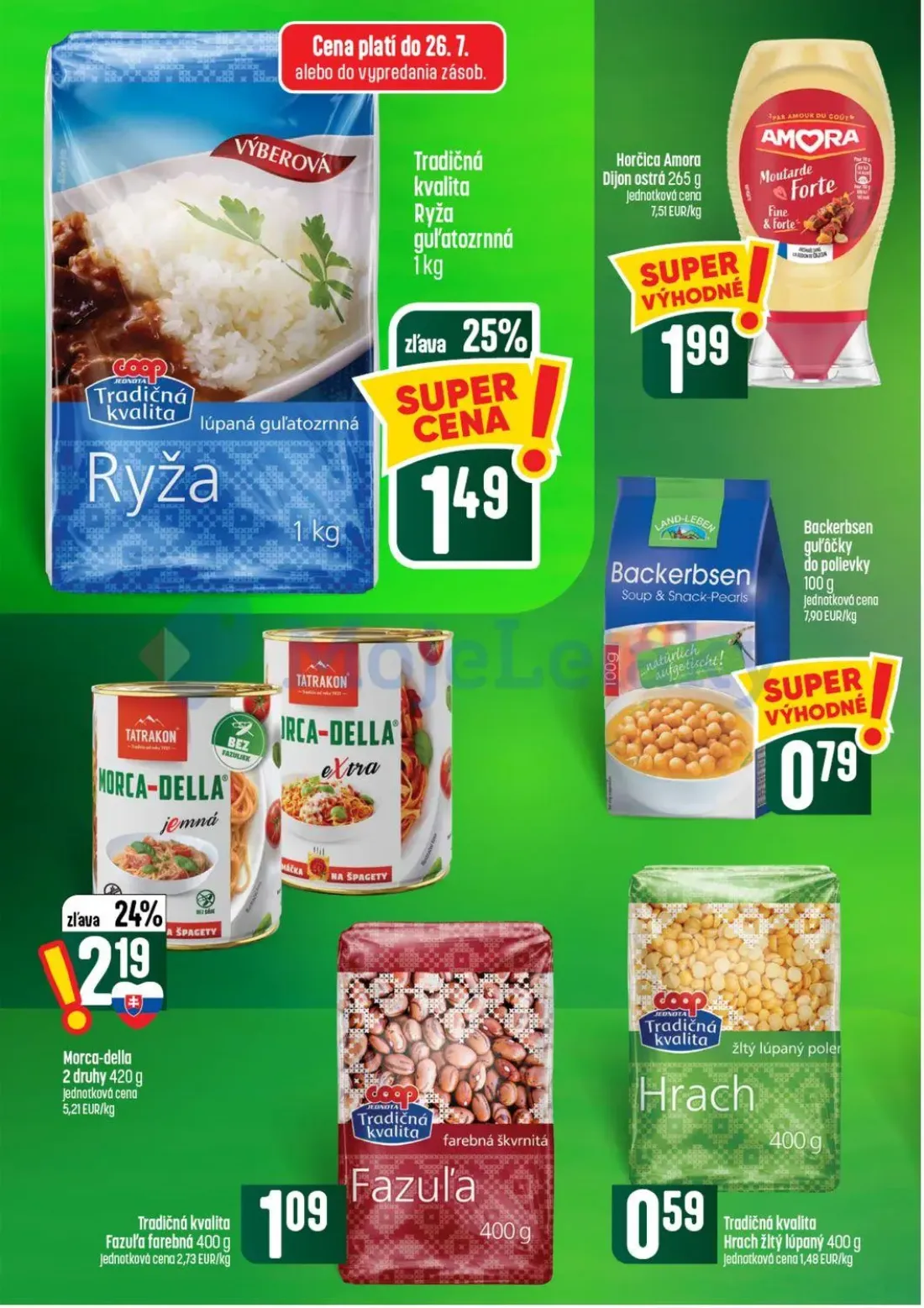 Coop Tempo leták, strana 32 z 56 — Ryža guľatozrnná, Horčica Amora Dijon ostrá, Morca-della