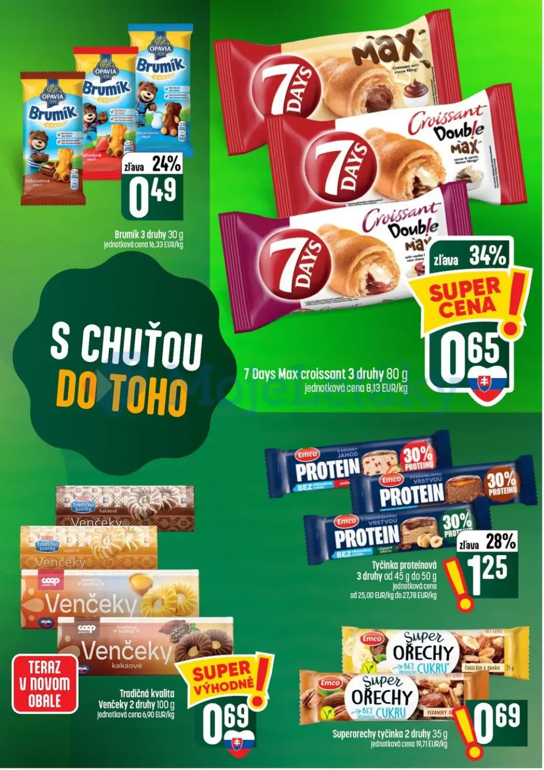 Coop Tempo leták, strana 35 z 56 — Brumík, 7 Days Max croissant, Tradičná kvalita Venčeky