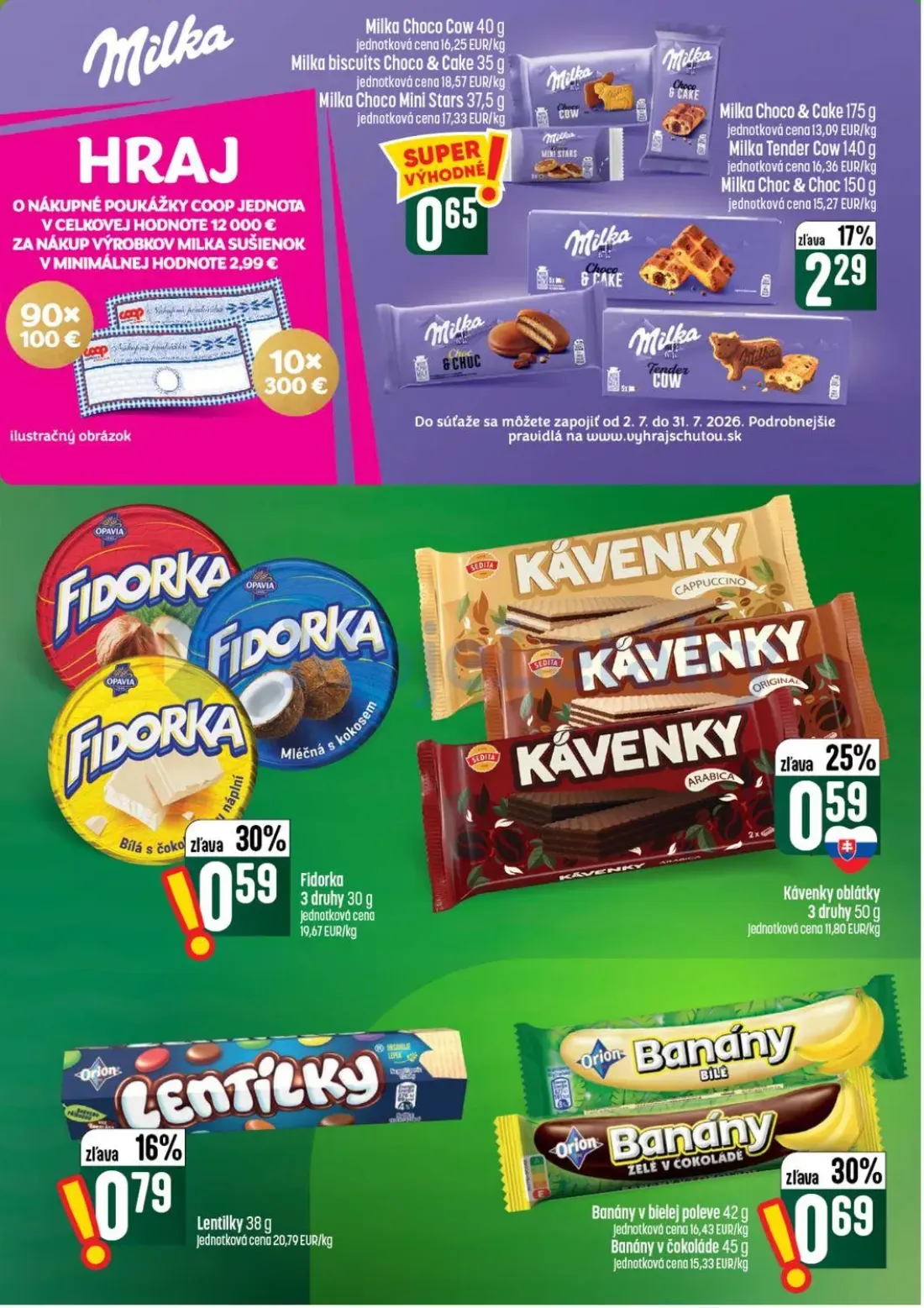 Coop Tempo leták, strana 37 z 56 — Milka, Fidorka, Kávenky oblátky