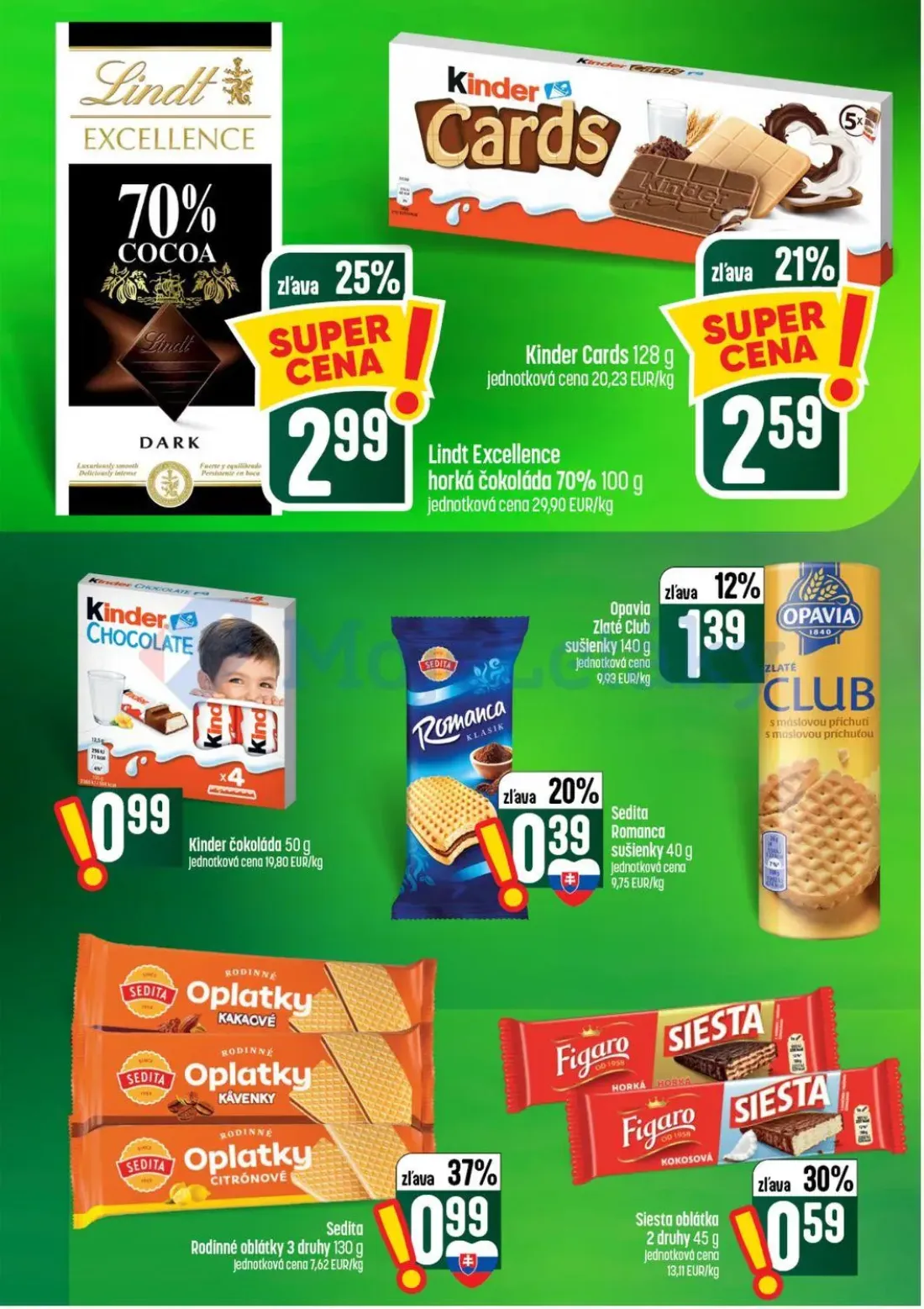 Coop Tempo leták, strana 38 z 56 — Lindt Excellence horká čokoláda 70%, Kinder Cards, Kinder čokoláda
