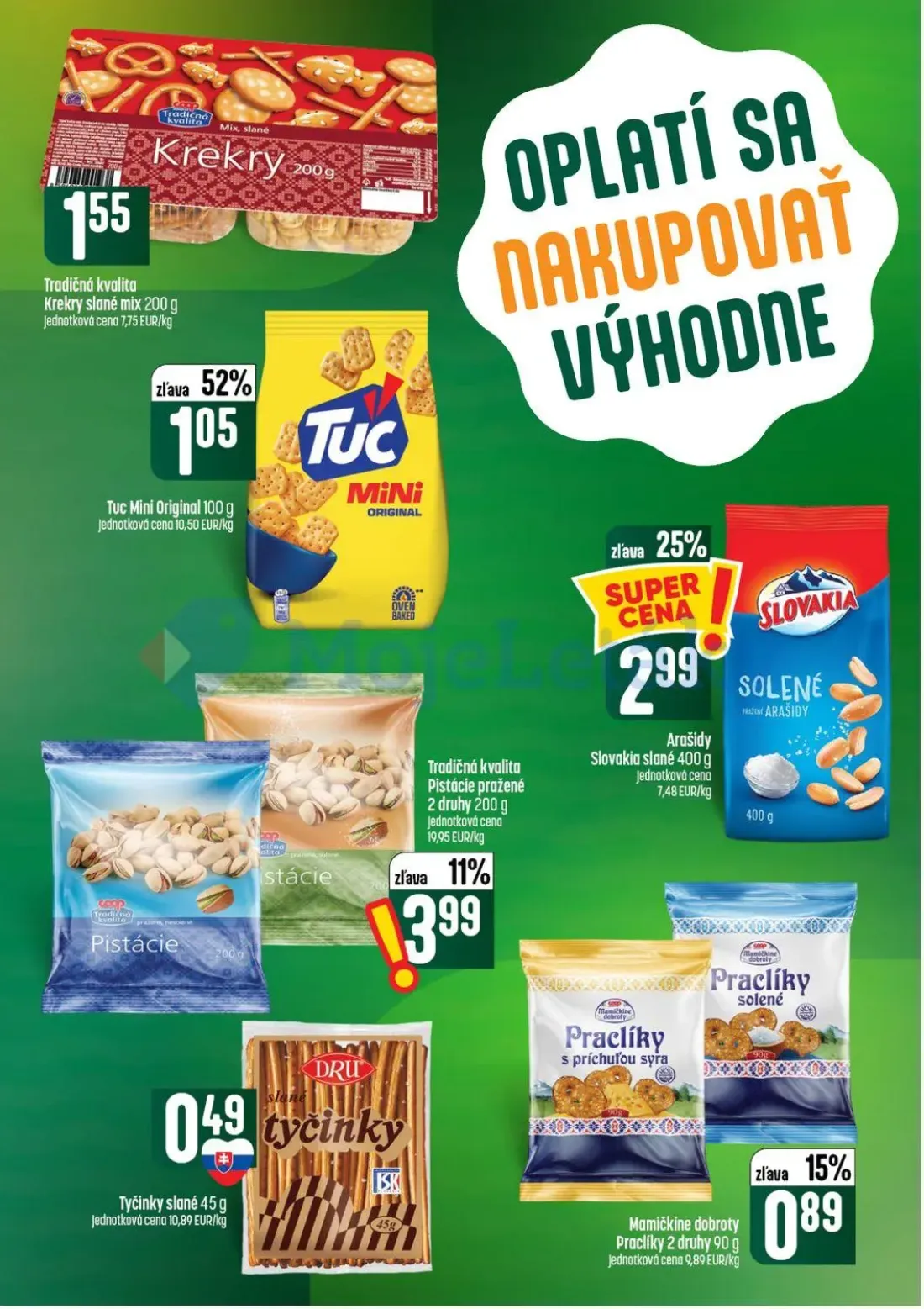 Coop Tempo leták, strana 41 z 56 — Krekry slané mix, Tuc Mini Original, Pistácie pražené